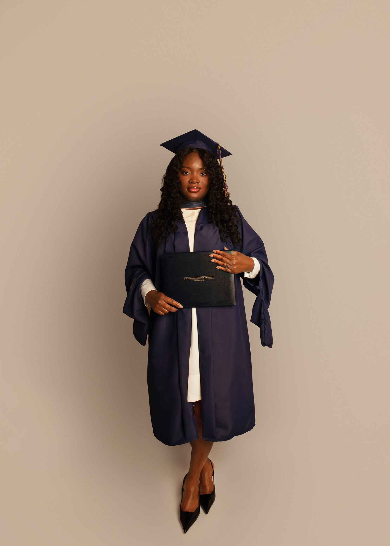 In-studio graduation session in Peoria, IL