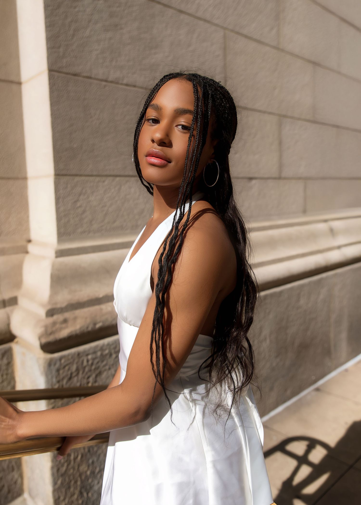 Portrait session at the cultural session in Chicago Illinois