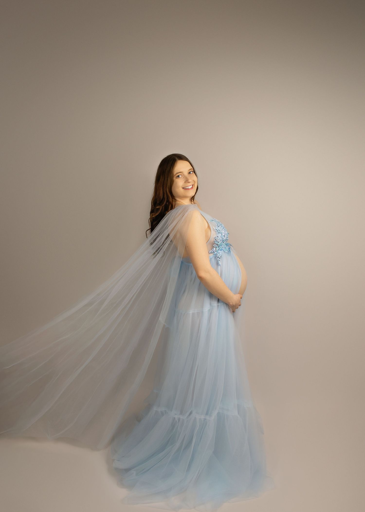 In-studio maternity session in Peoria, IL