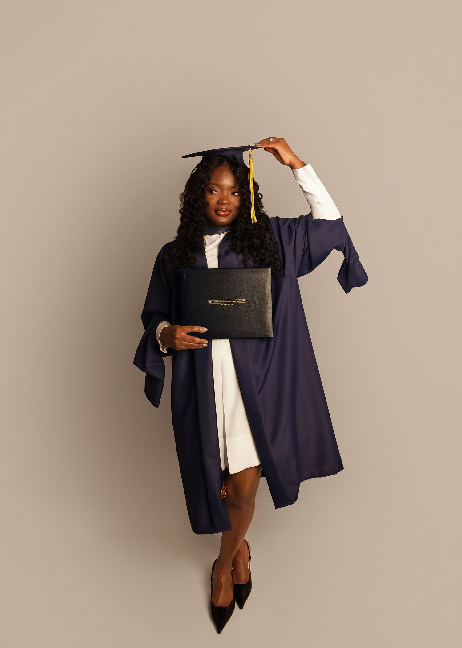 In-studio graduation session in Peoria, IL