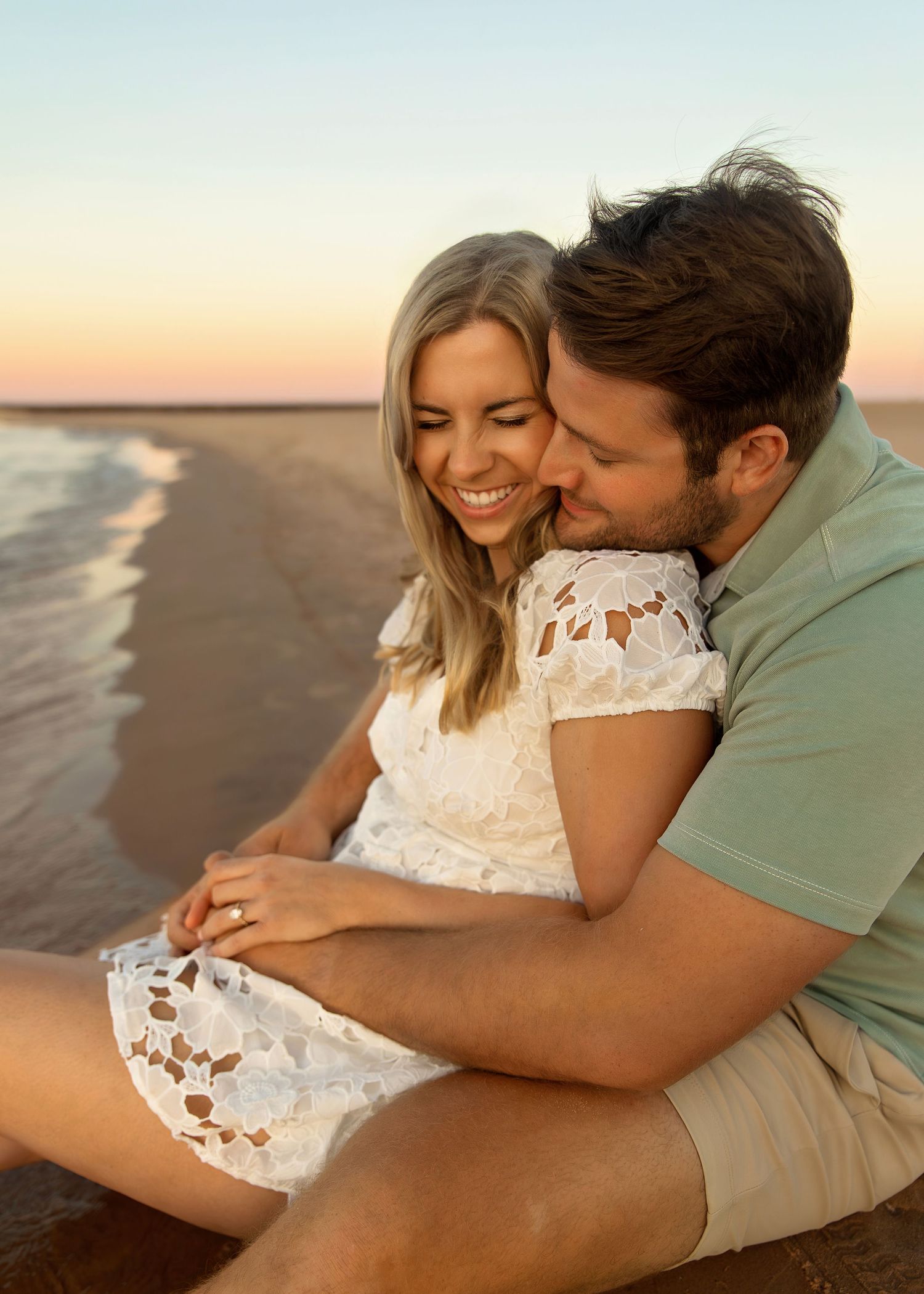 Couples Engagement Session at North Avenue Beach in Chicago Illinois