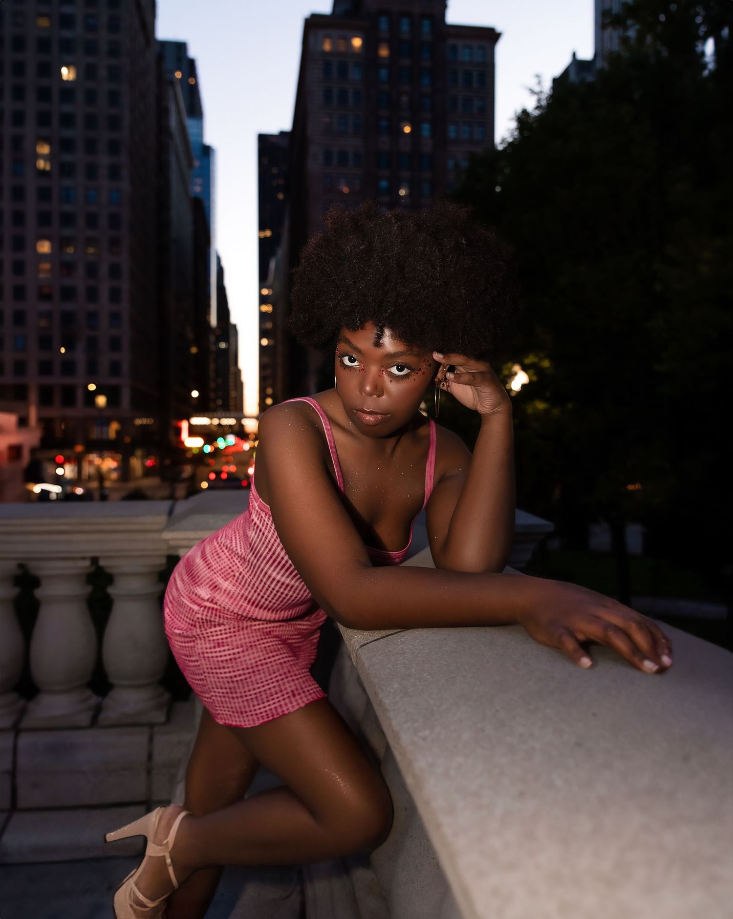 Creative Portrait Photoshoot at Millennium park in Chicago