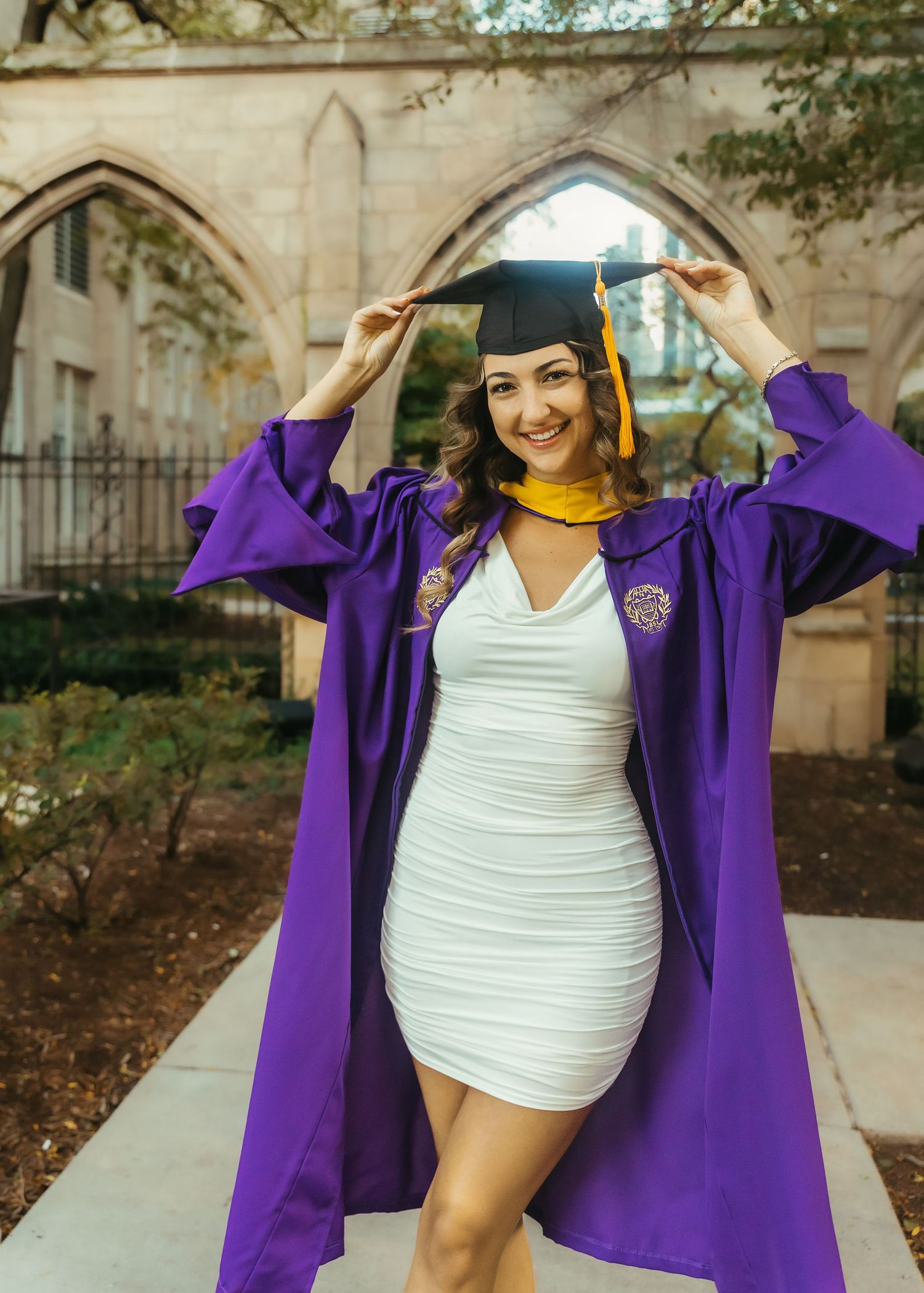 Graduation Portrait at Northwestern University in Chicago IL