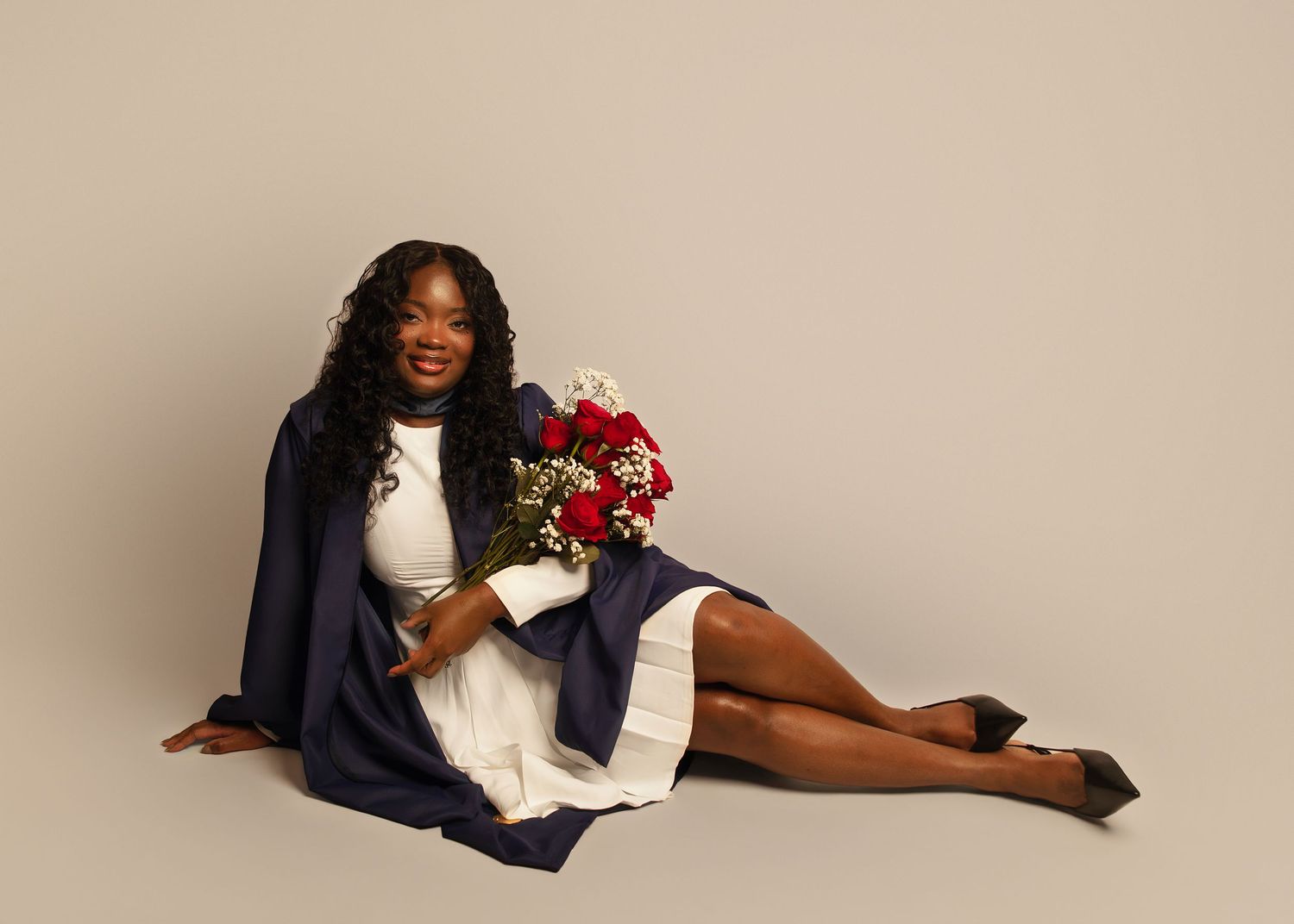 In-studio graduation session in Peoria, IL