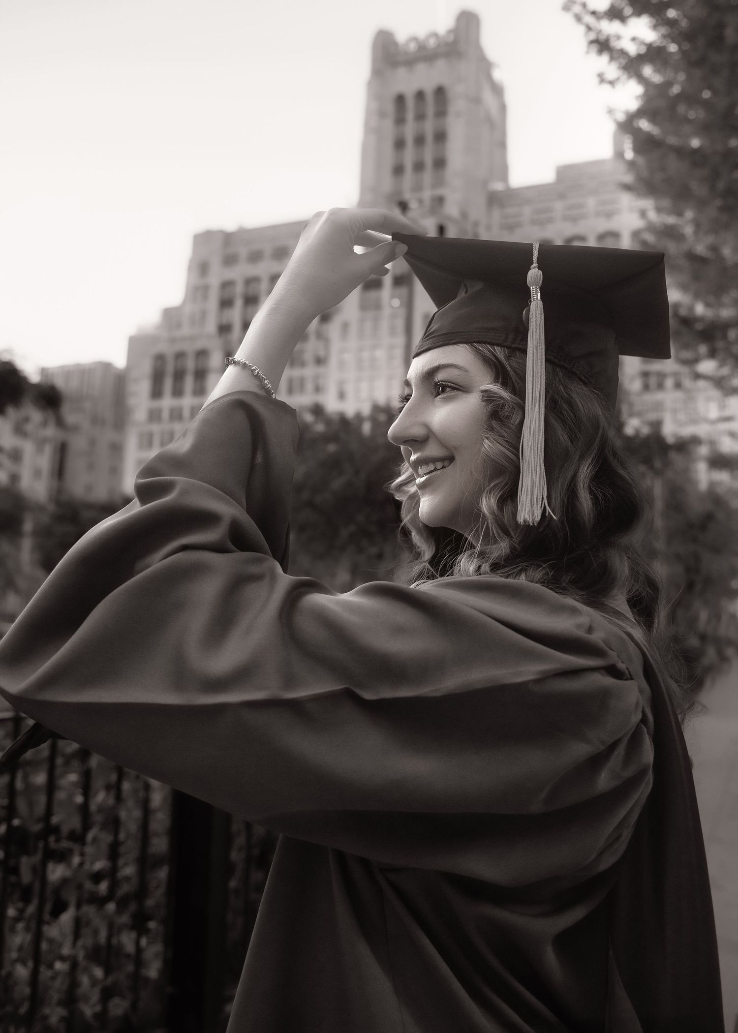 Graduation Portrait at Northwestern University in Chicago IL