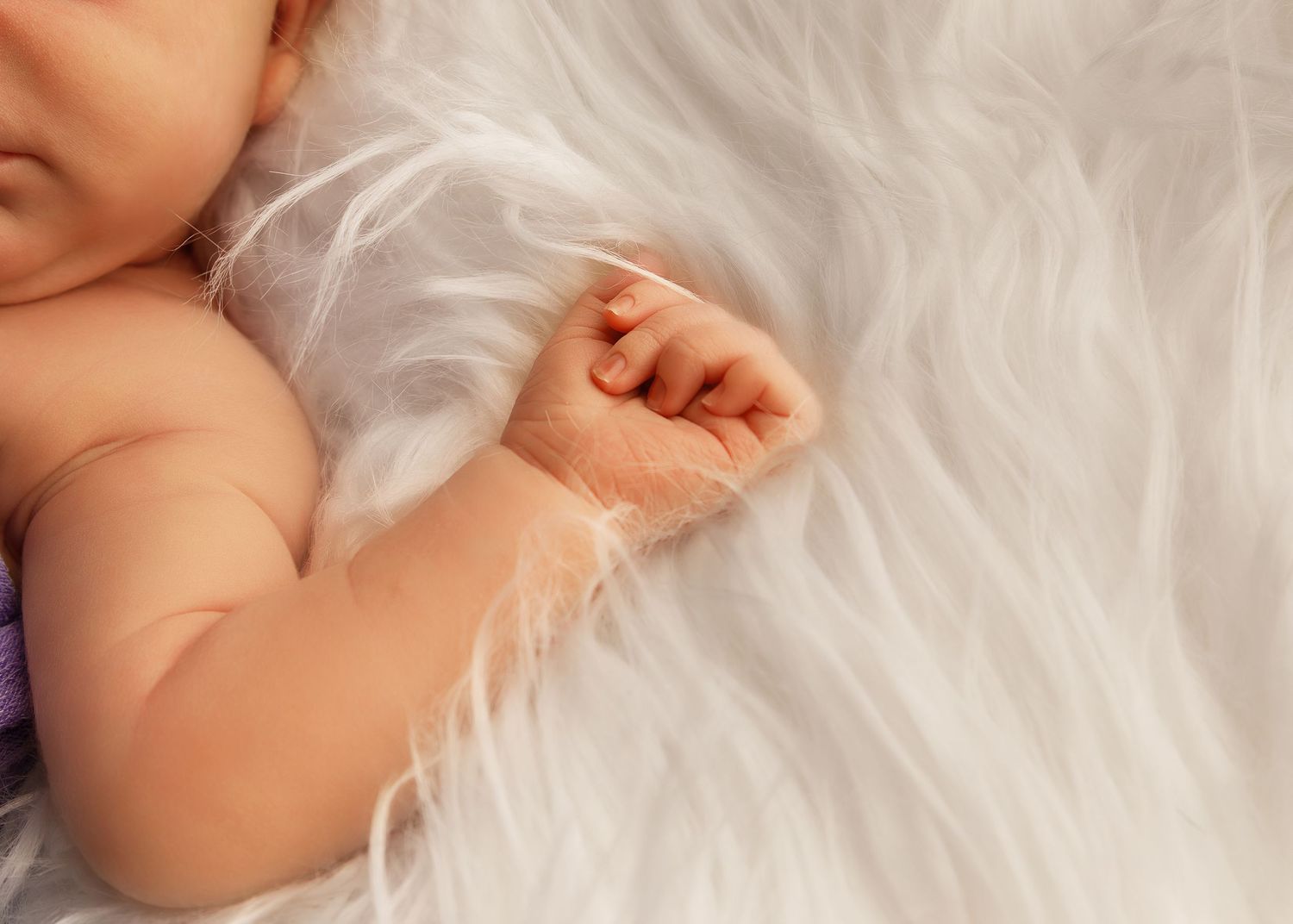 Posed Newborn Session in studio in Peoria, IL