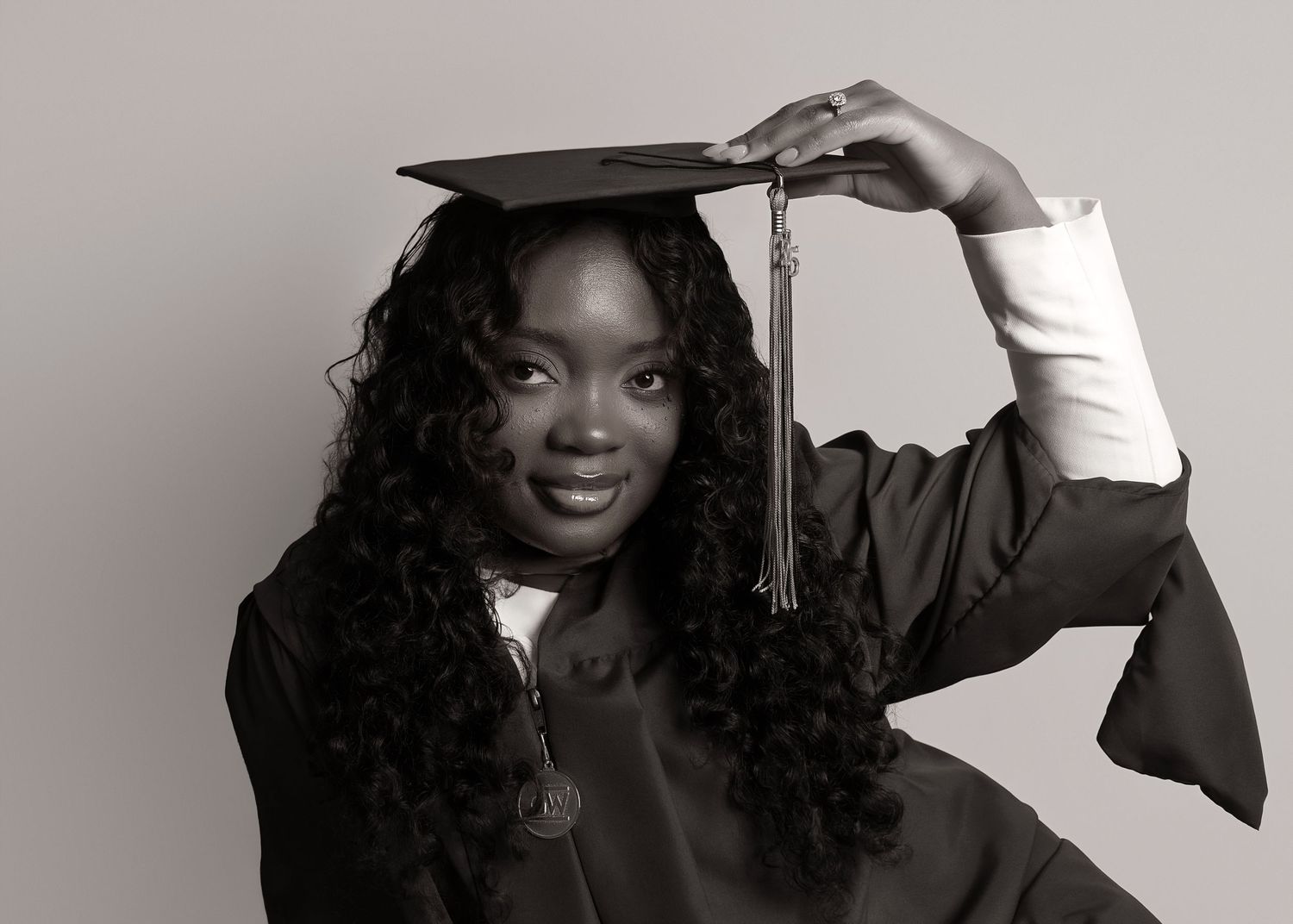 In-studio graduation session in Peoria, IL