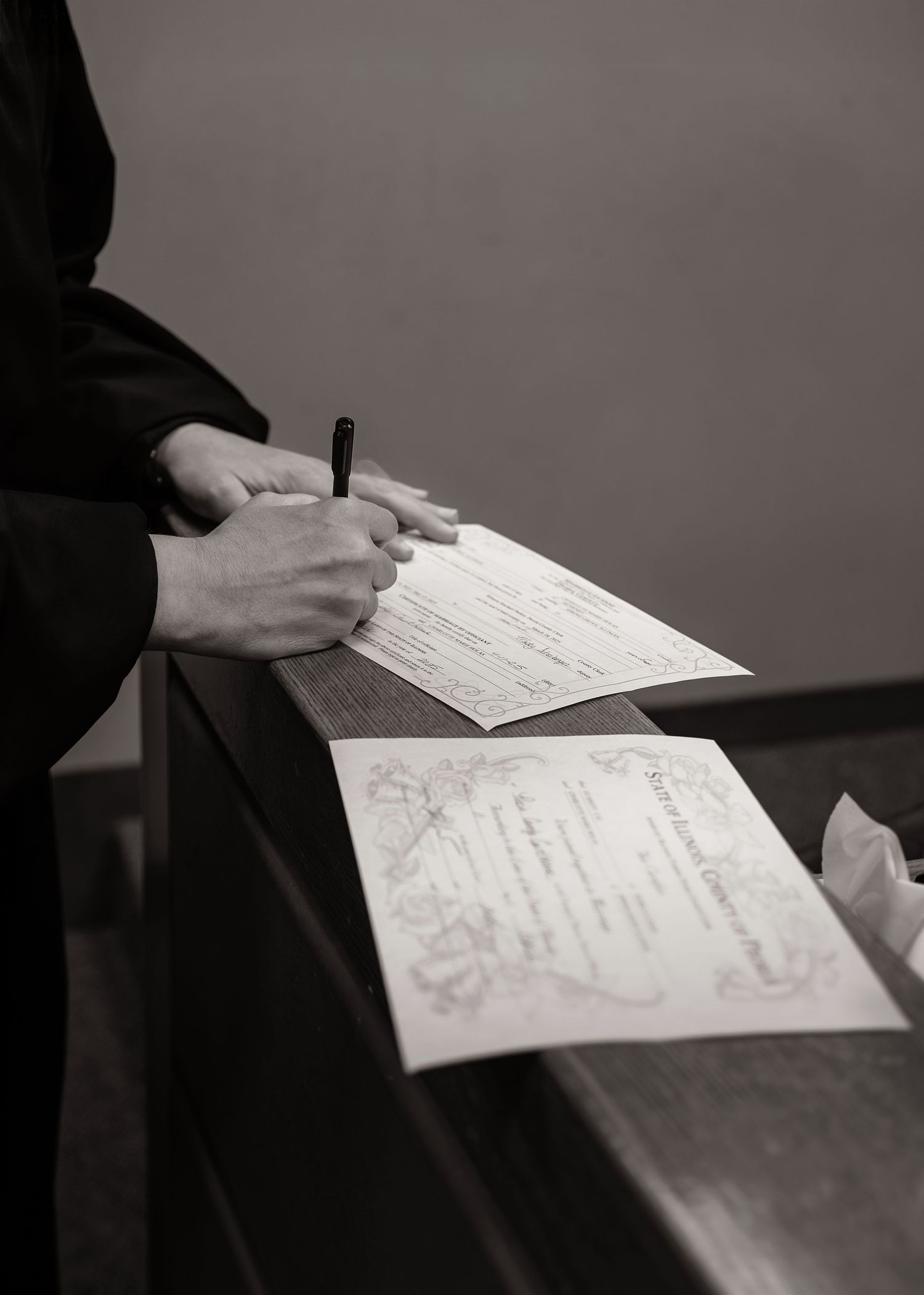 Wedding photography at Peoria County Courthouse