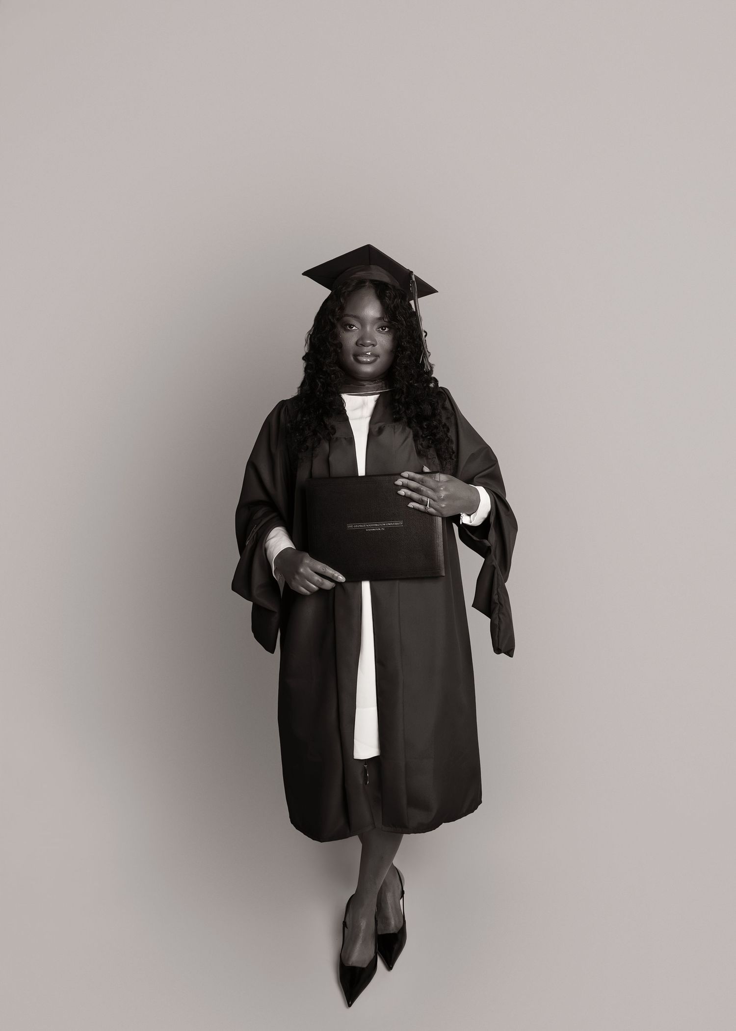 Graduation portrait session in-studio in Peoria, IL