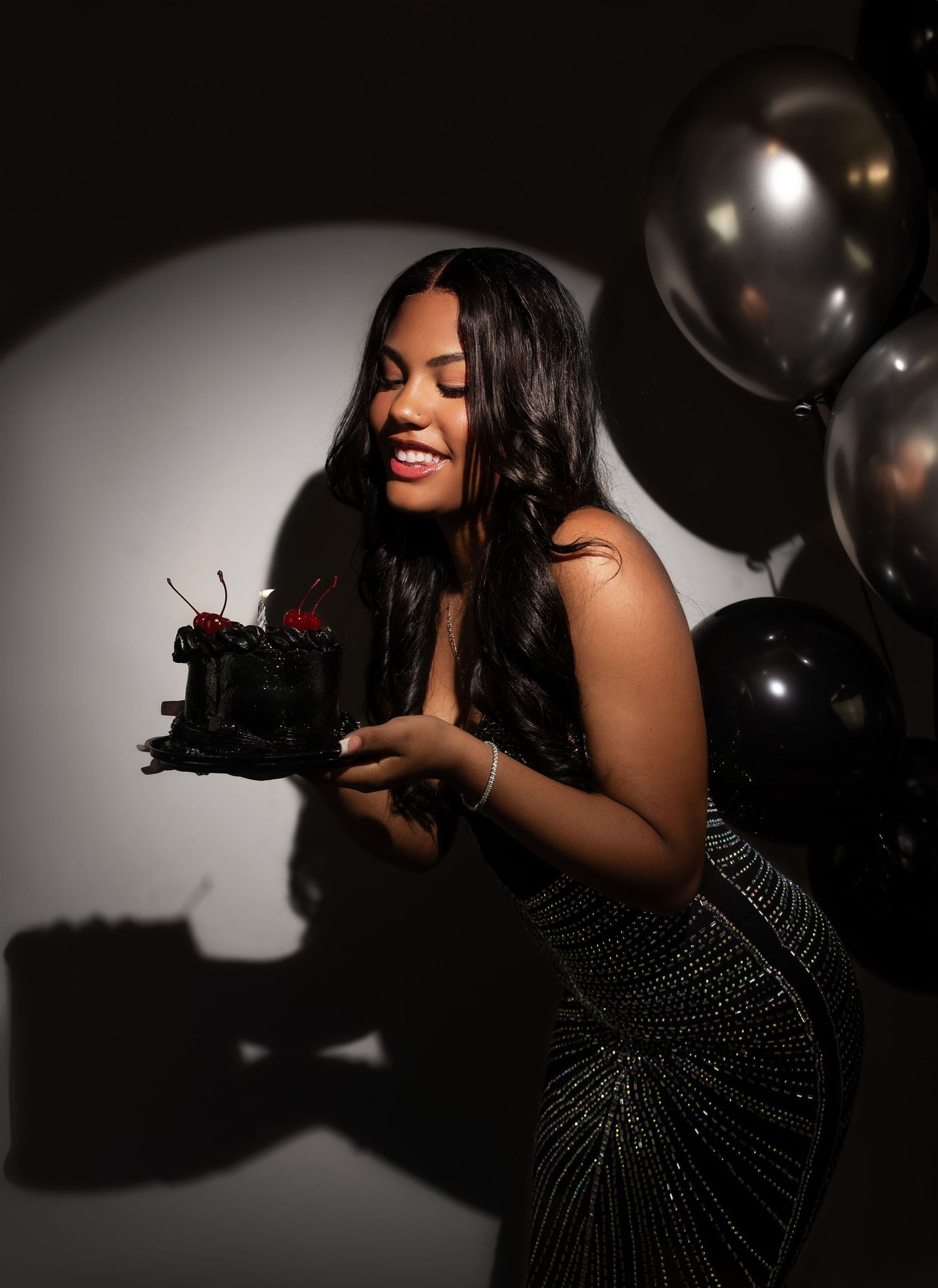 Birthday portrait in-studio in Peoria, IL