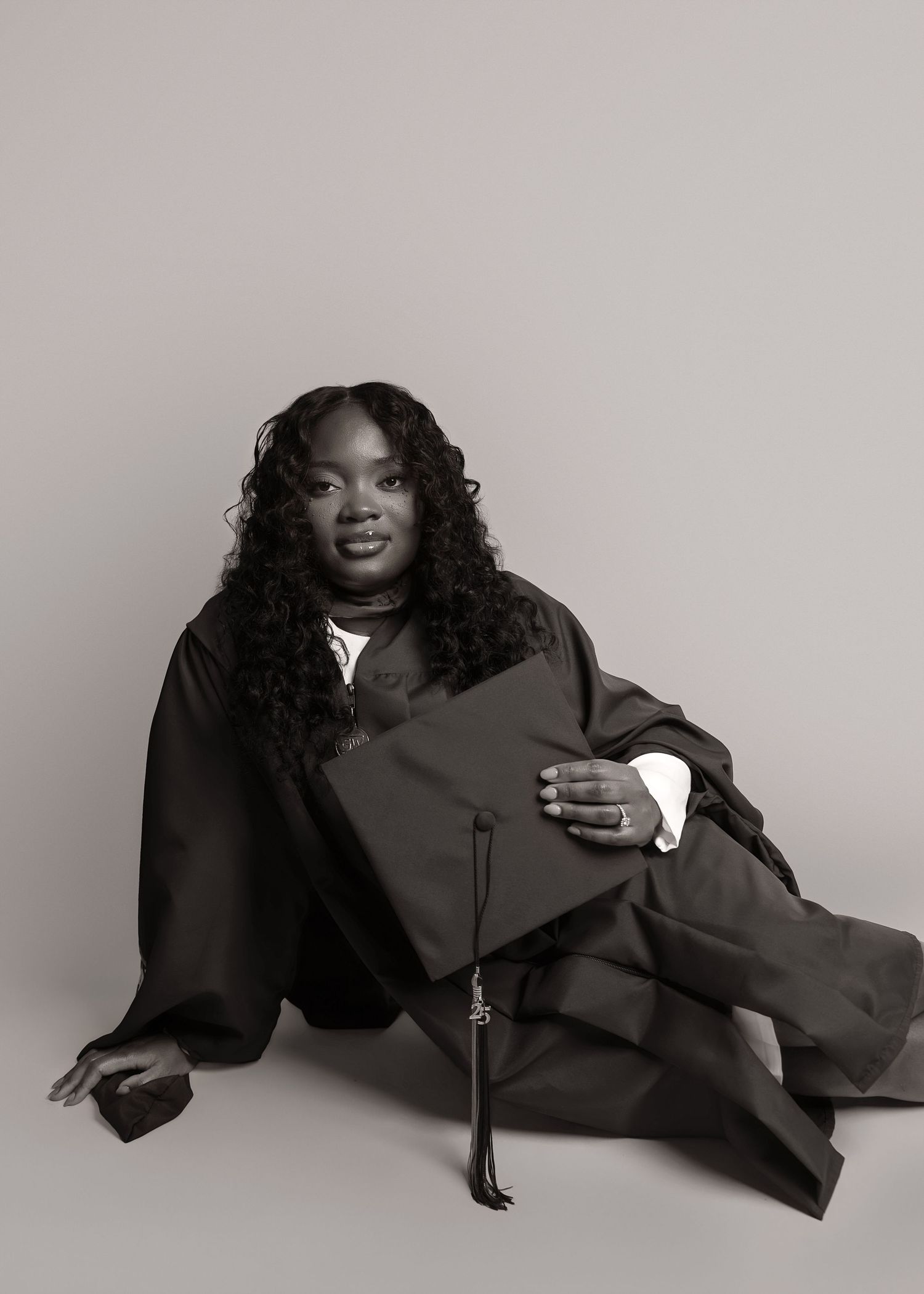 In-studio graduation session in Peoria, IL
