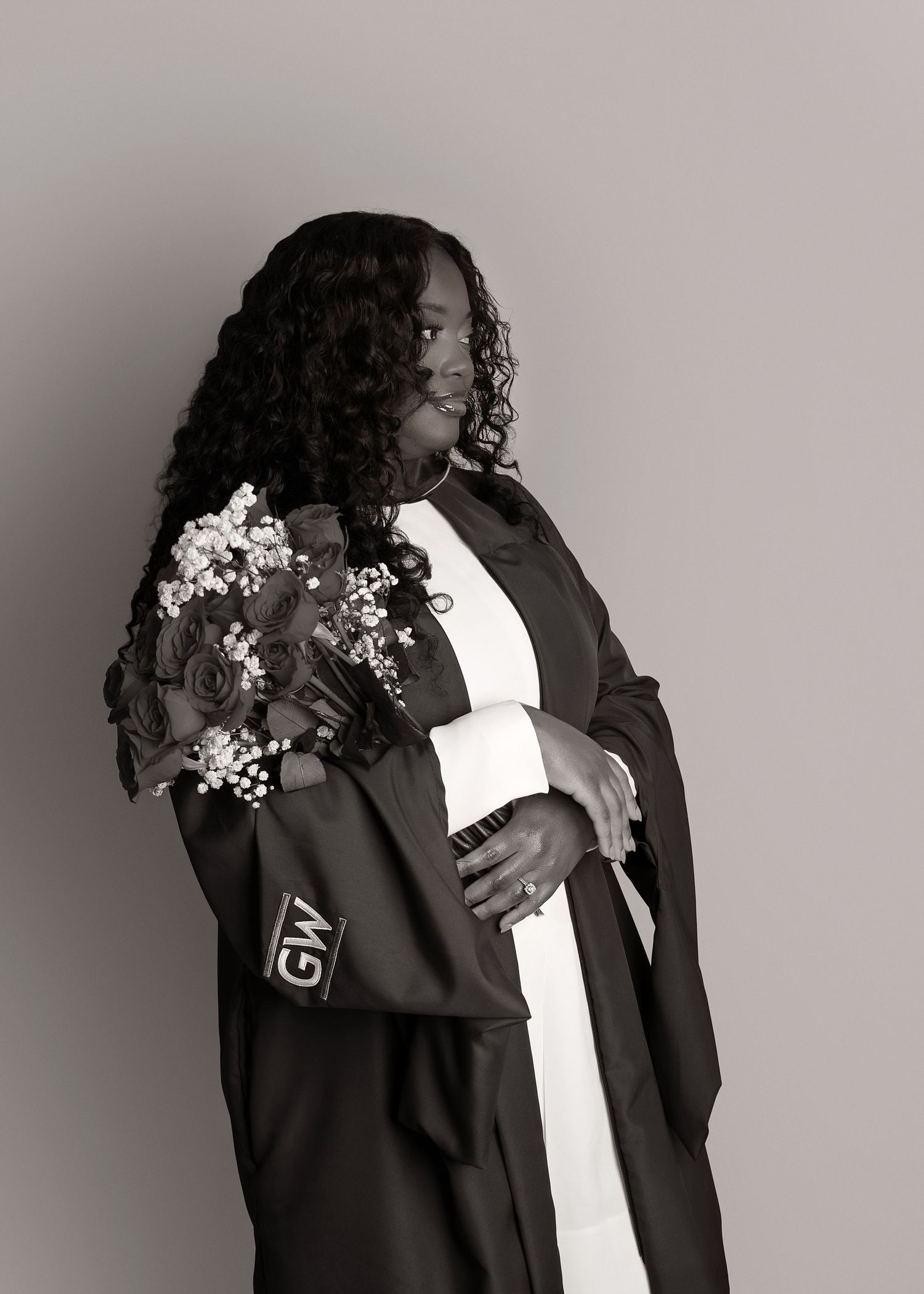 In-studio graduation session in Peoria, IL