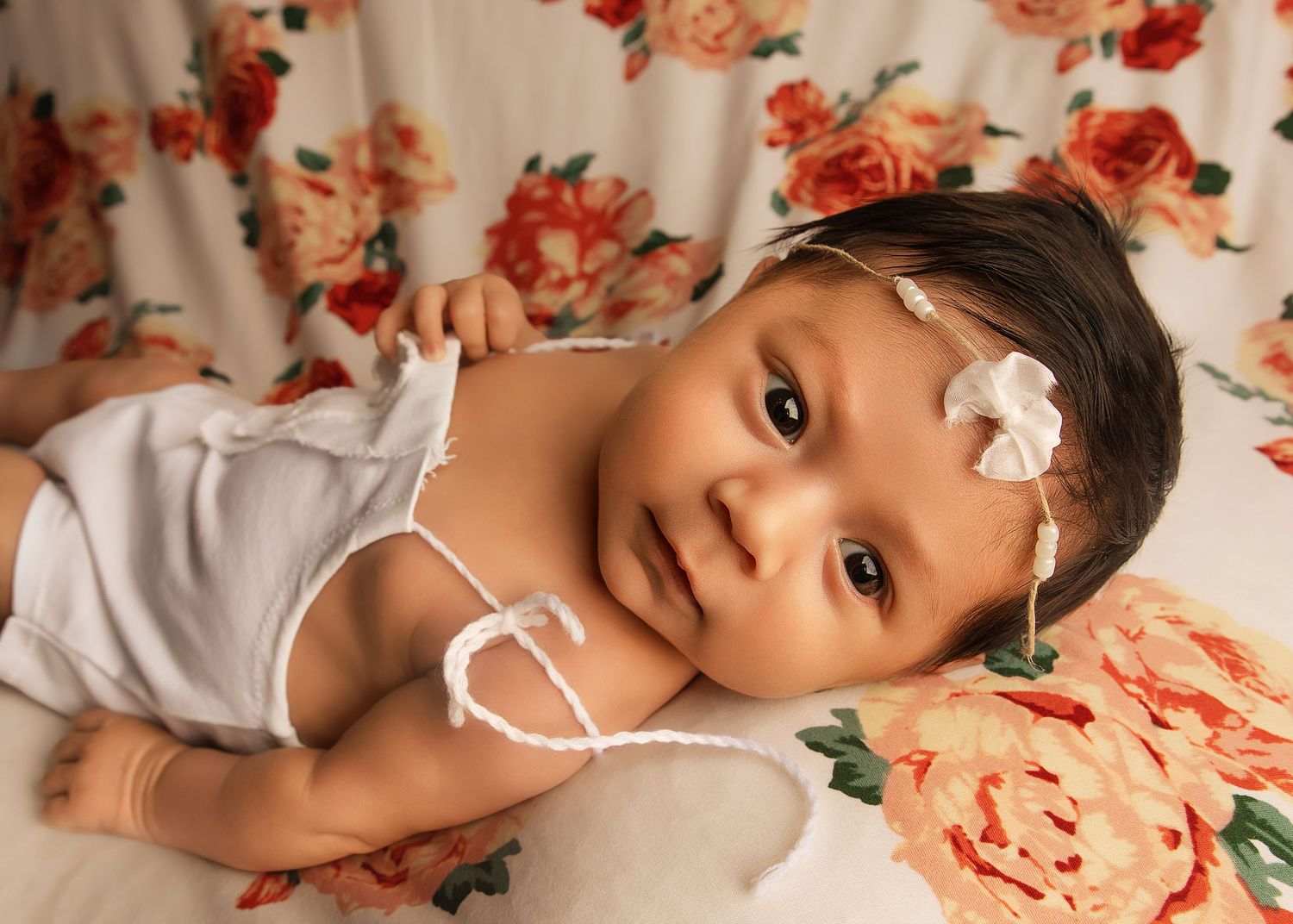 Posed Newborn Session in studio in Peoria, IL