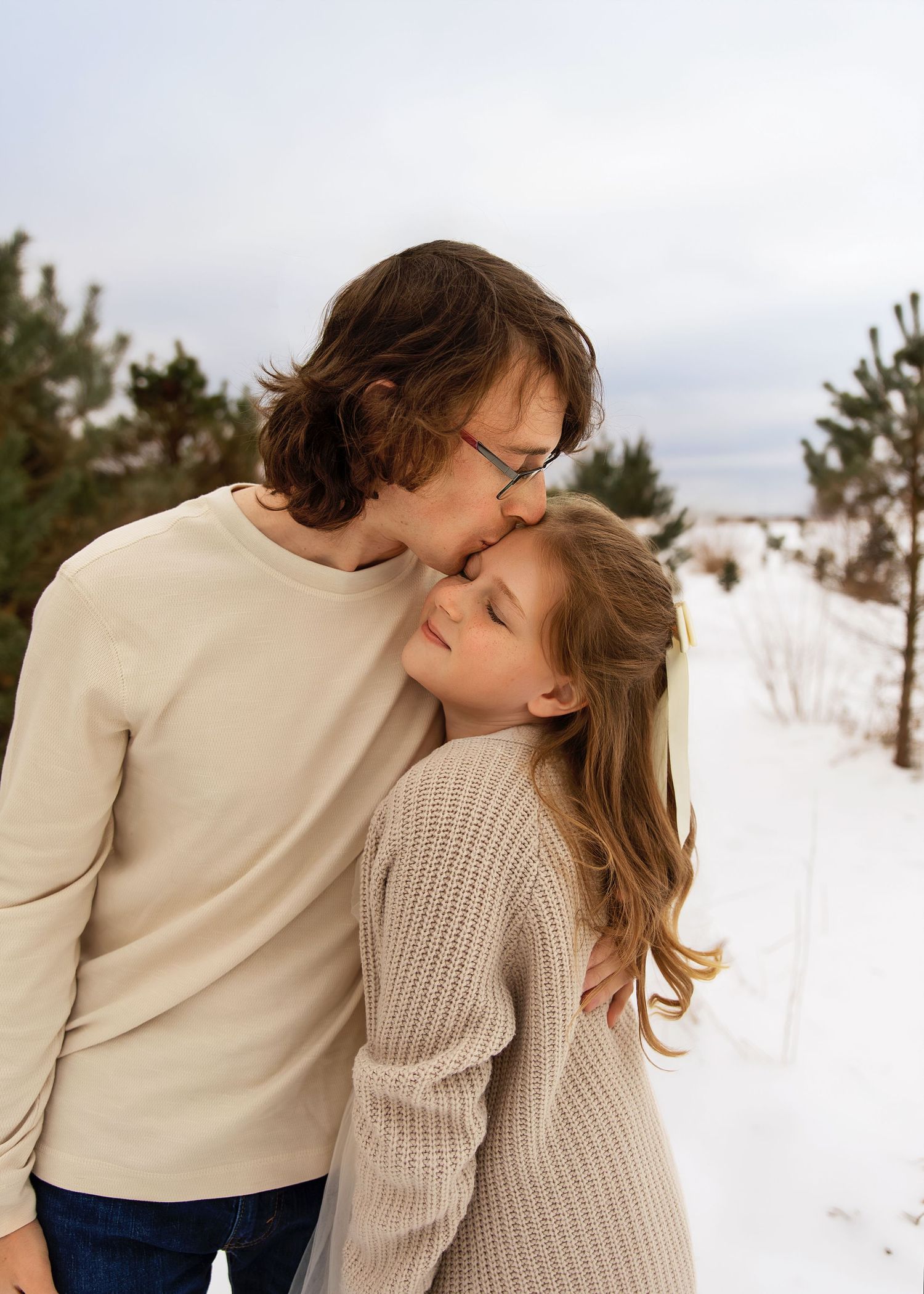Family Christmas Portrait session in Central IL
