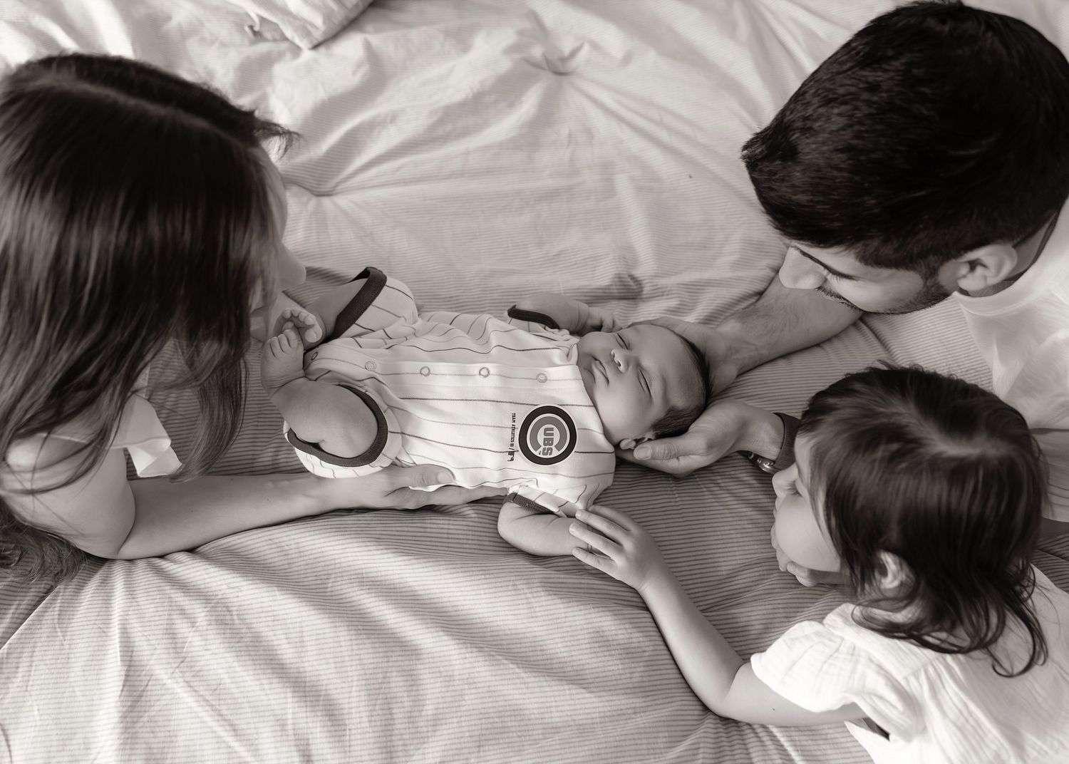Lifestyle Newborn session in-home in Chicago Illinois