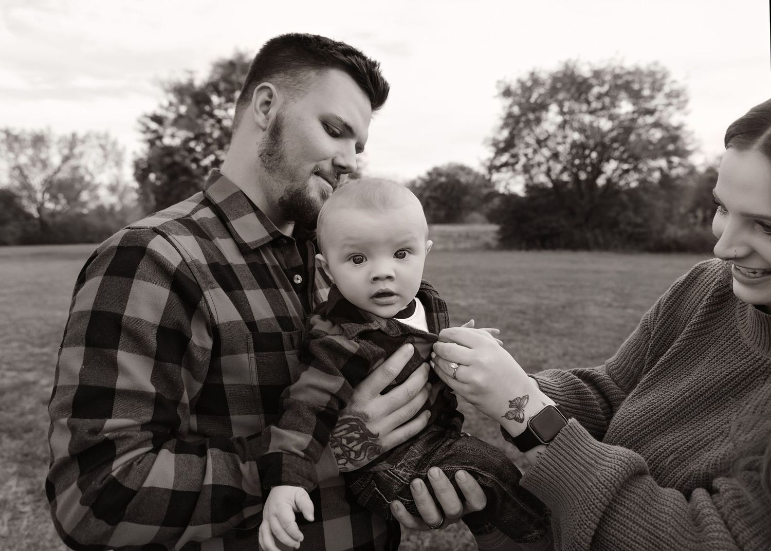 Fall family portraits at Donovan Park in Peoria, IL