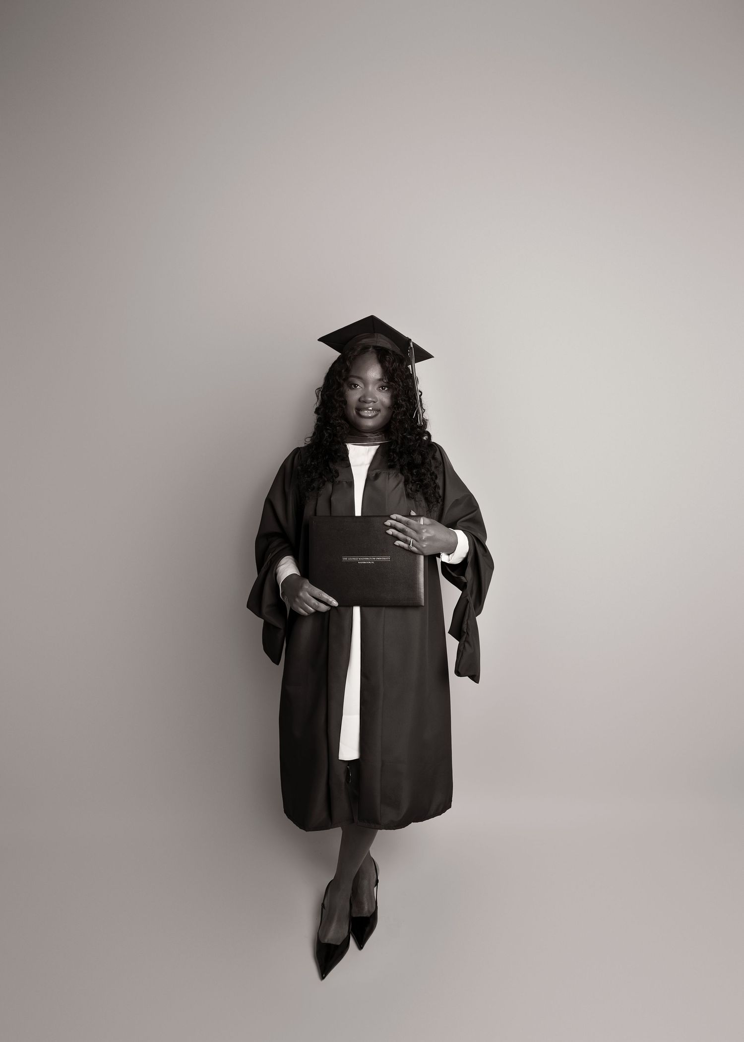In-studio graduation session in Peoria, IL