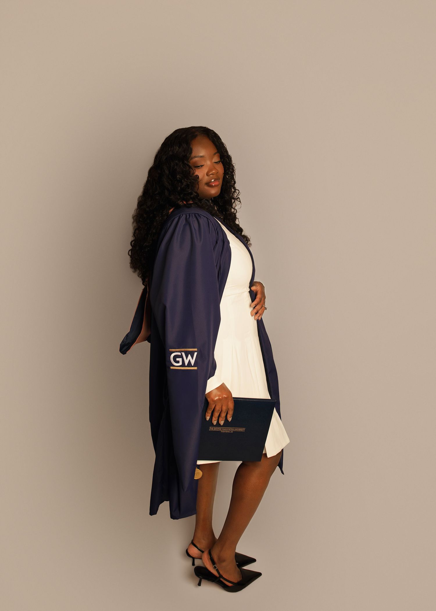 In-studio graduation session in Peoria, IL