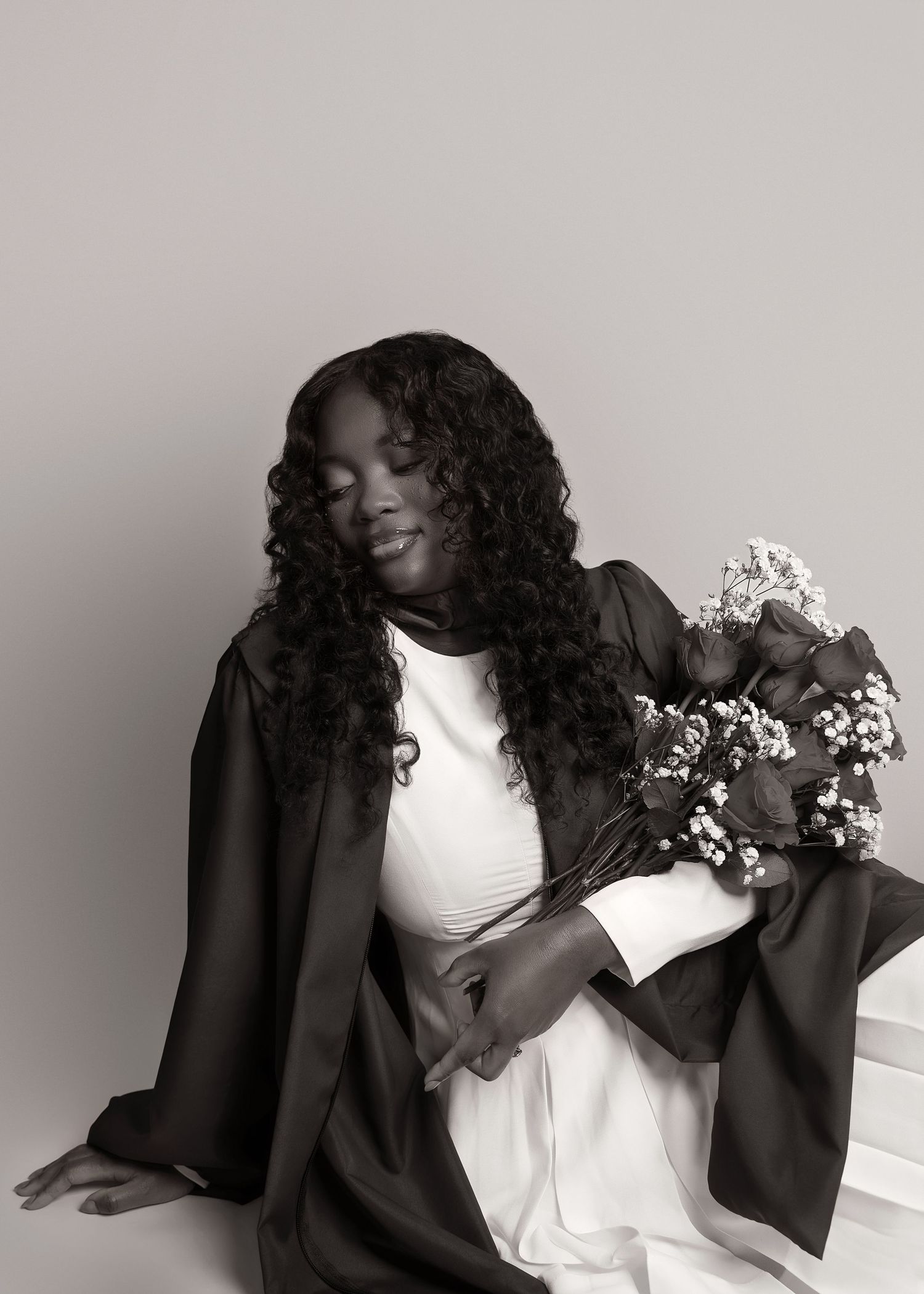 In-studio graduation session in Peoria, IL