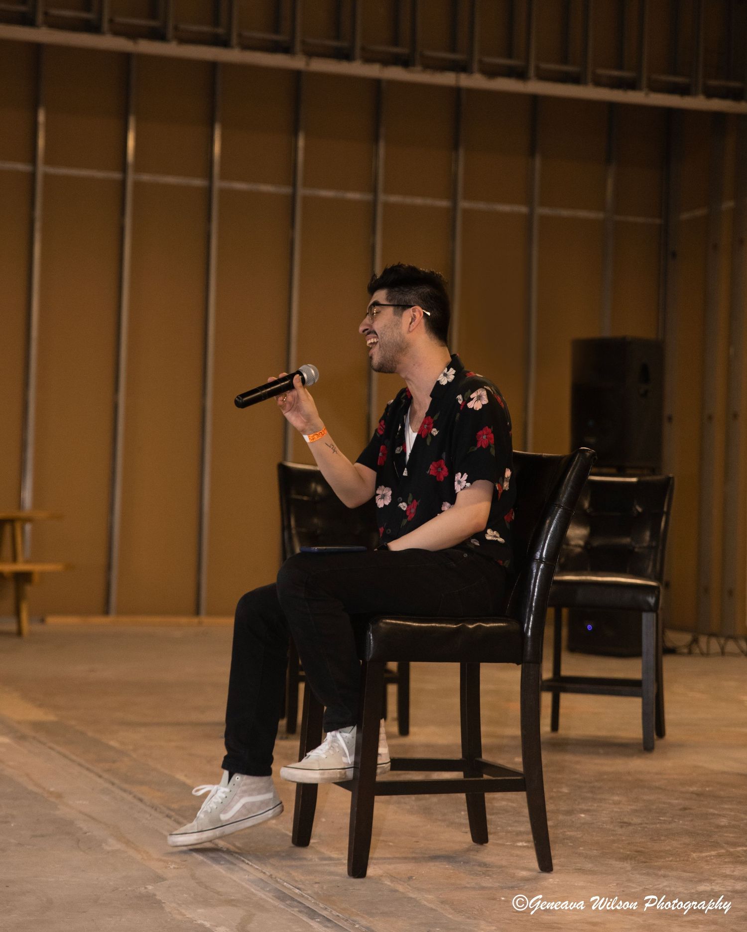 Event photo with singer