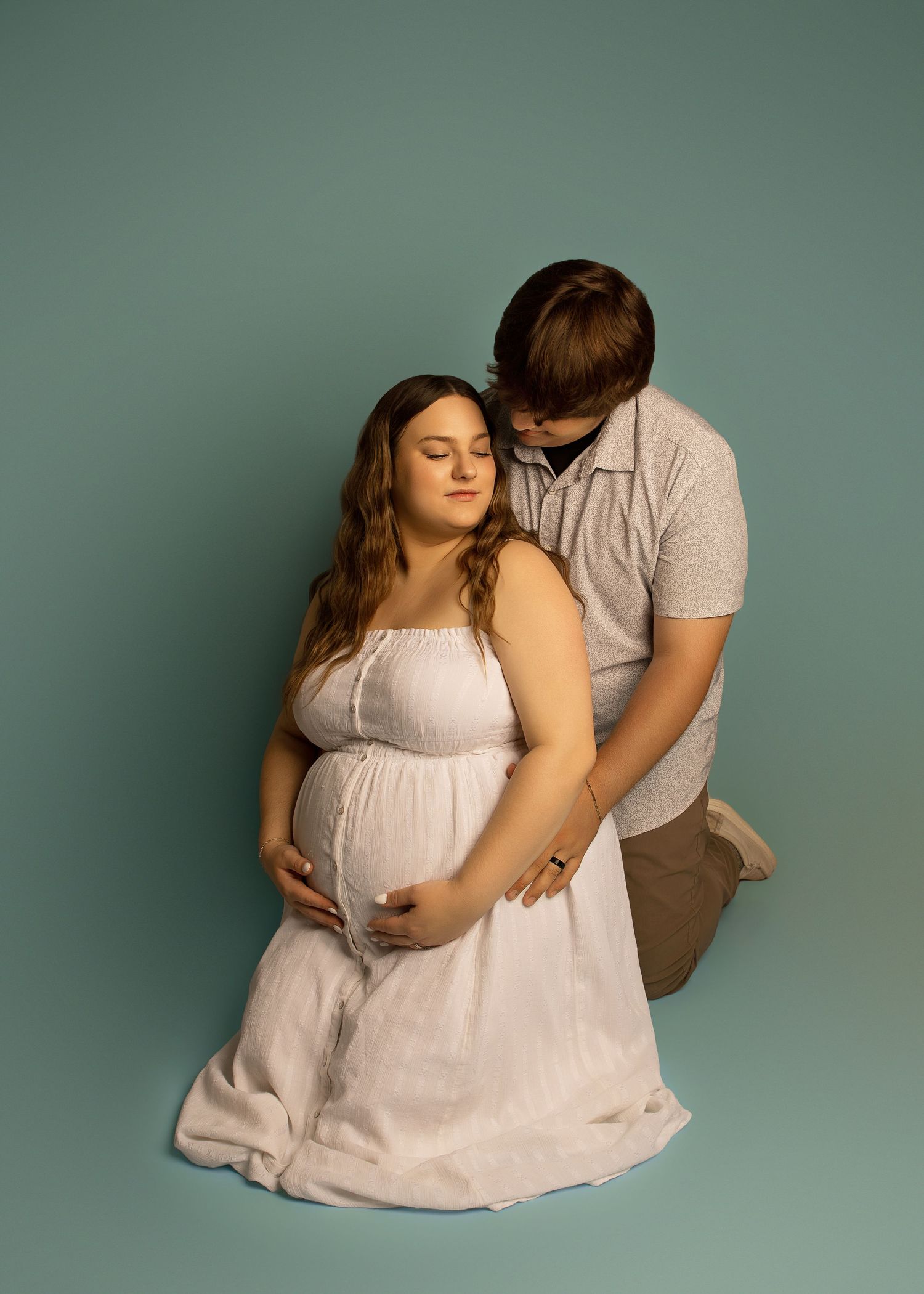 In-studio maternity session in Peoria, Illinois