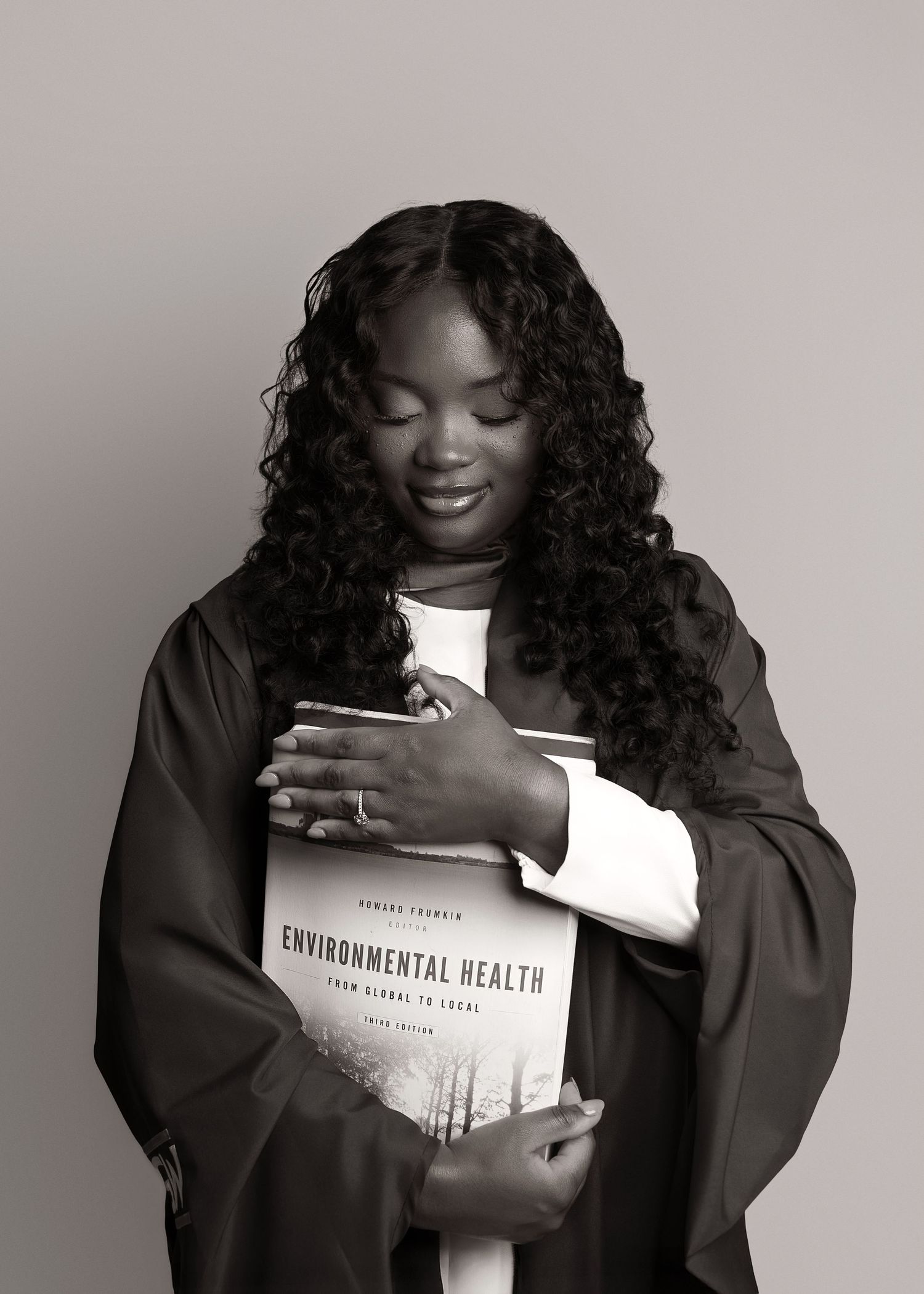 Graduation portrait session in-studio in Peoria, IL
