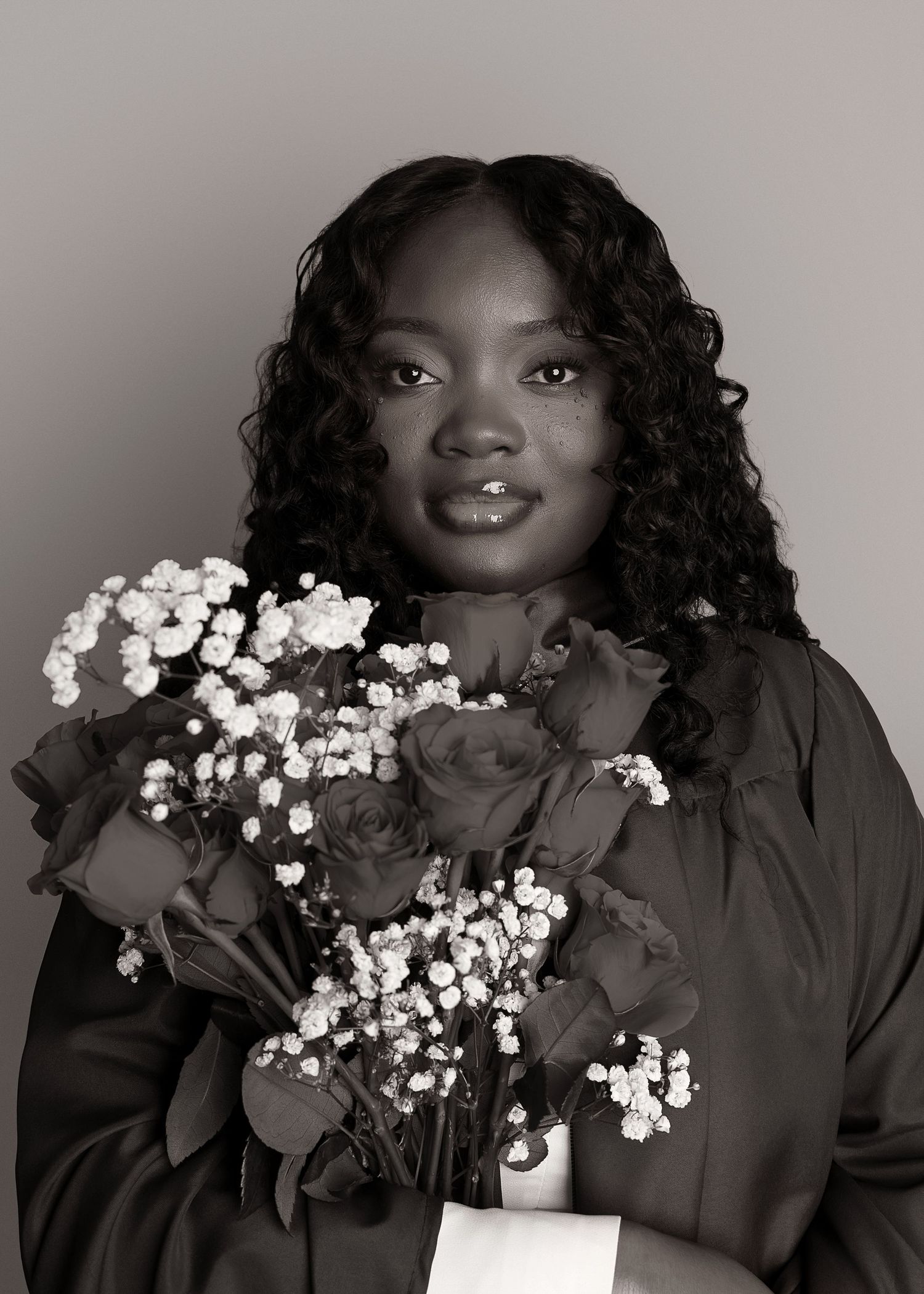 In-studio graduation session in Peoria, IL