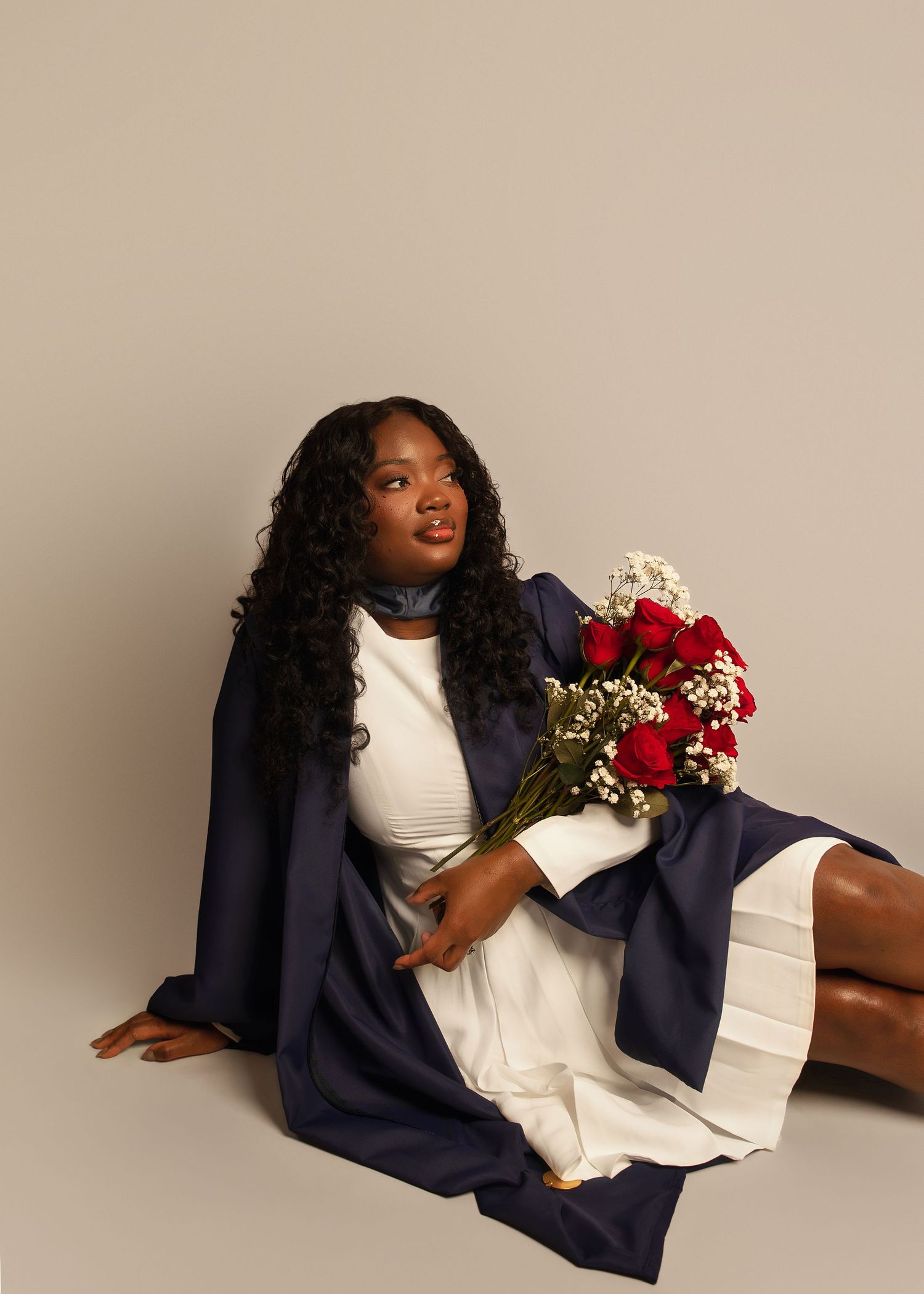 In-studio graduation session in Peoria, IL