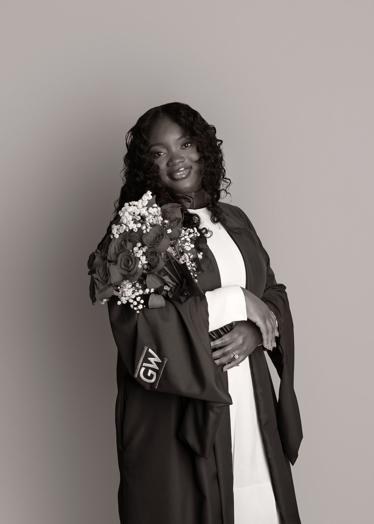 In-studio graduation session in Peoria, IL