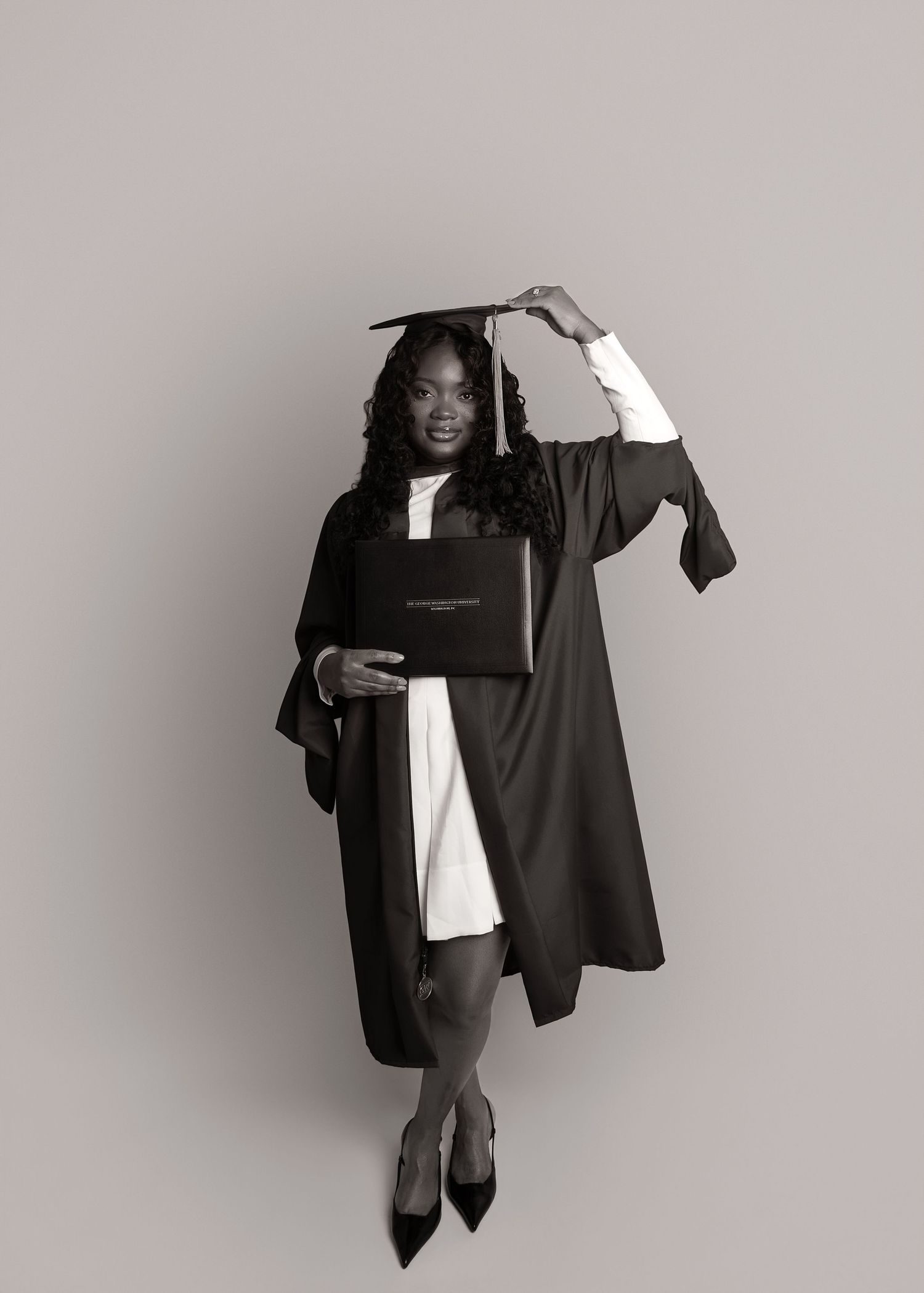 In-studio graduation session in Peoria, IL