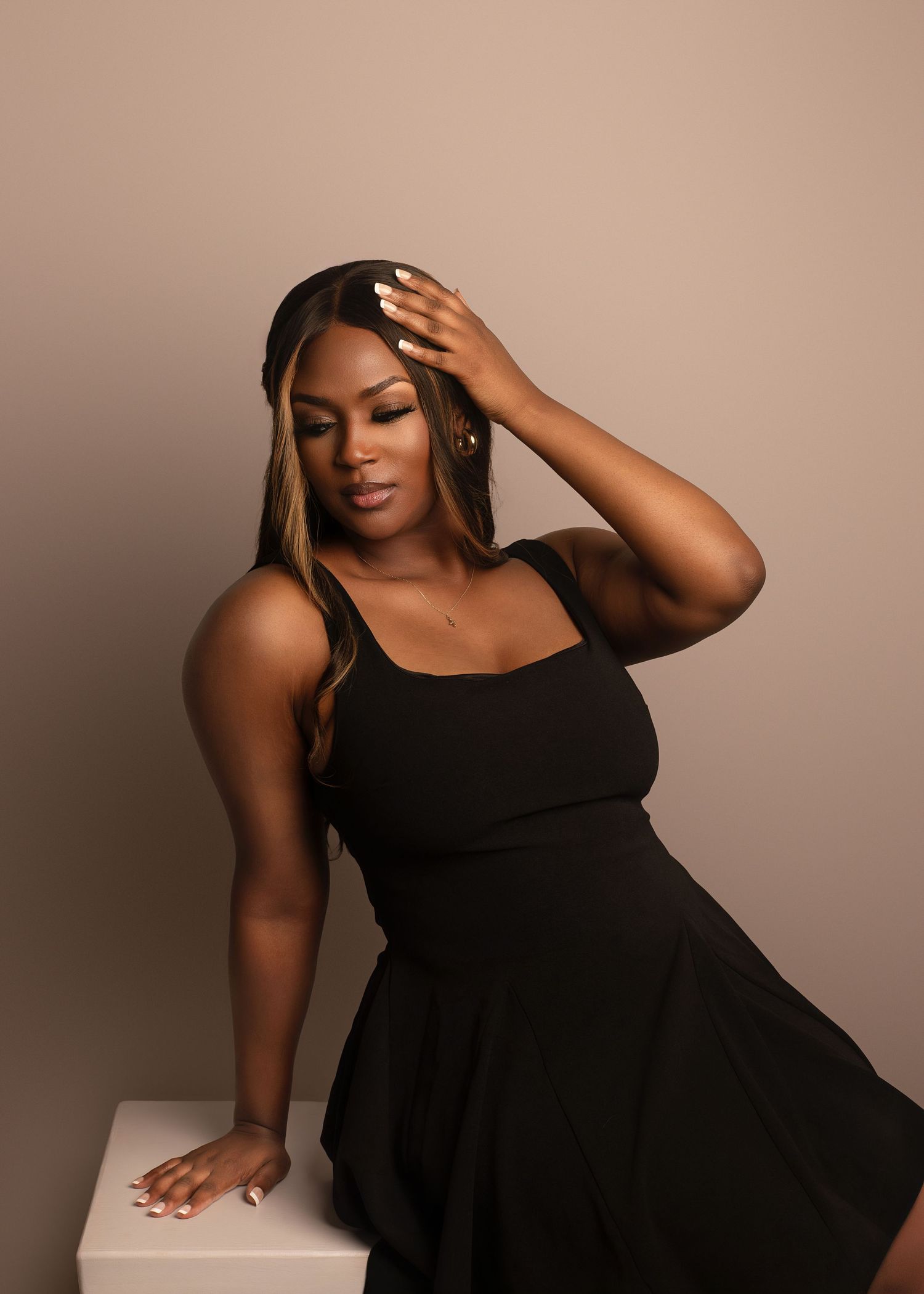graduation session in-studio in Peoria, IL