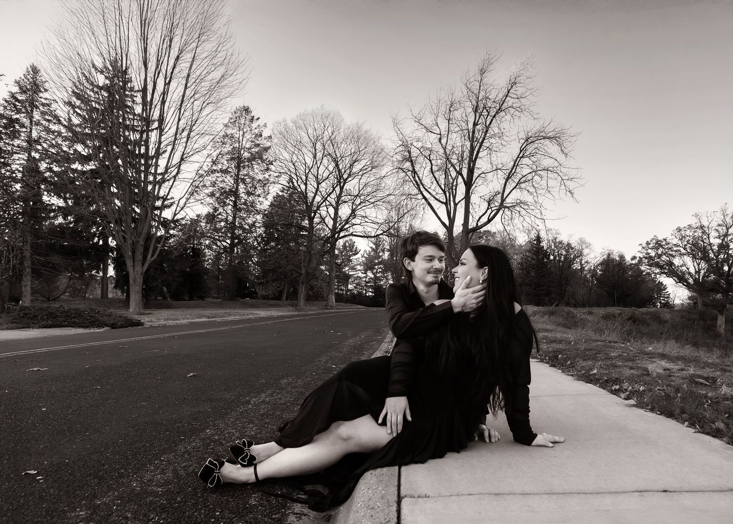 Peoria Illinois romantic engagement photoshoot capturing authentic love story