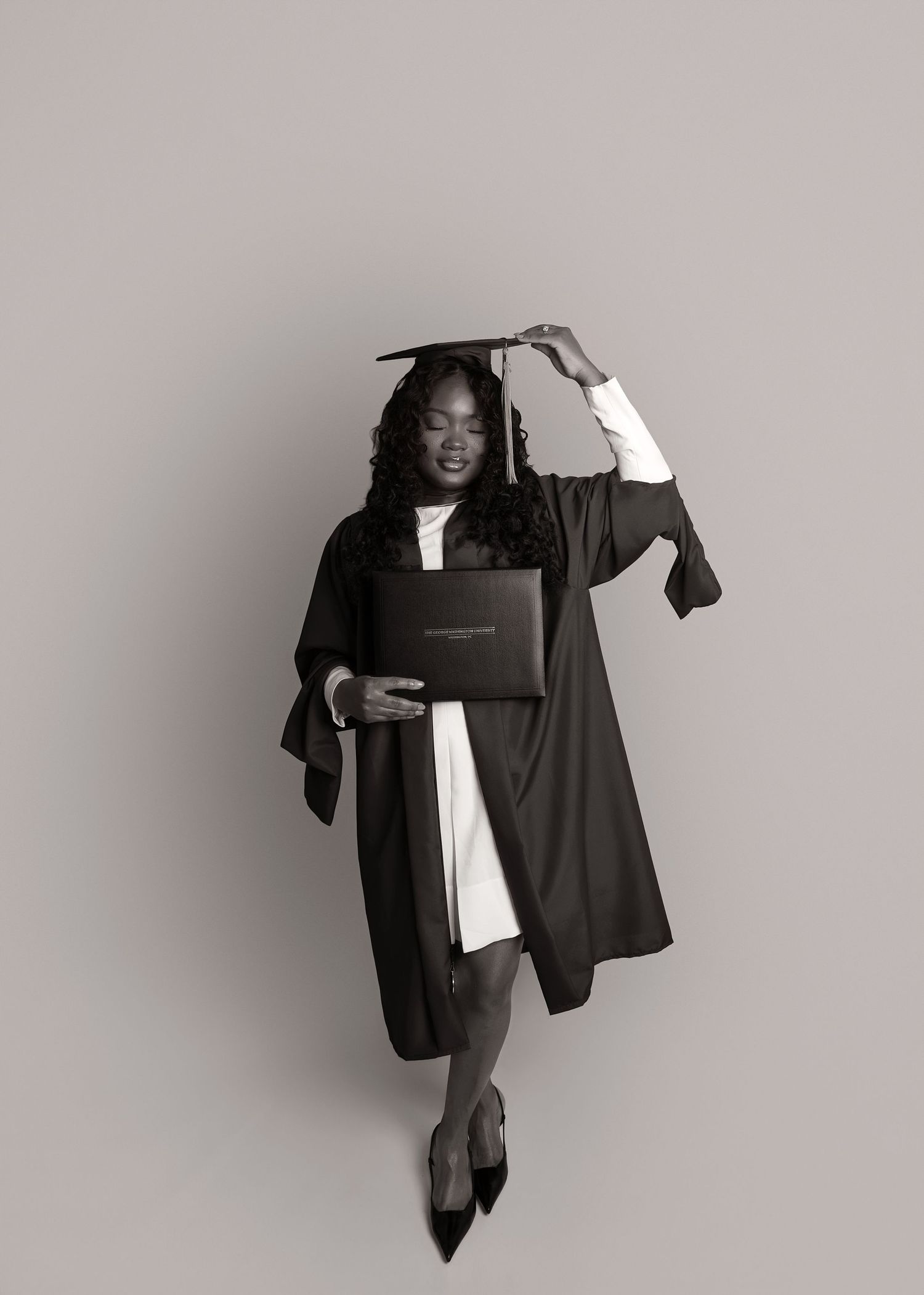 In-studio graduation session in Peoria, IL