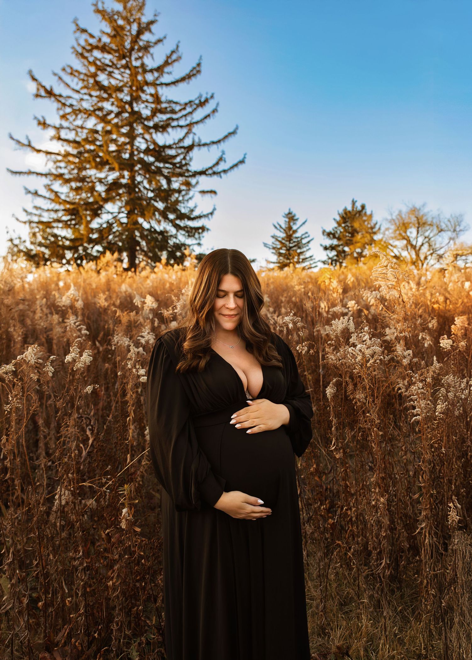 Fall maternity session at Donovan Park in Peoria, IL