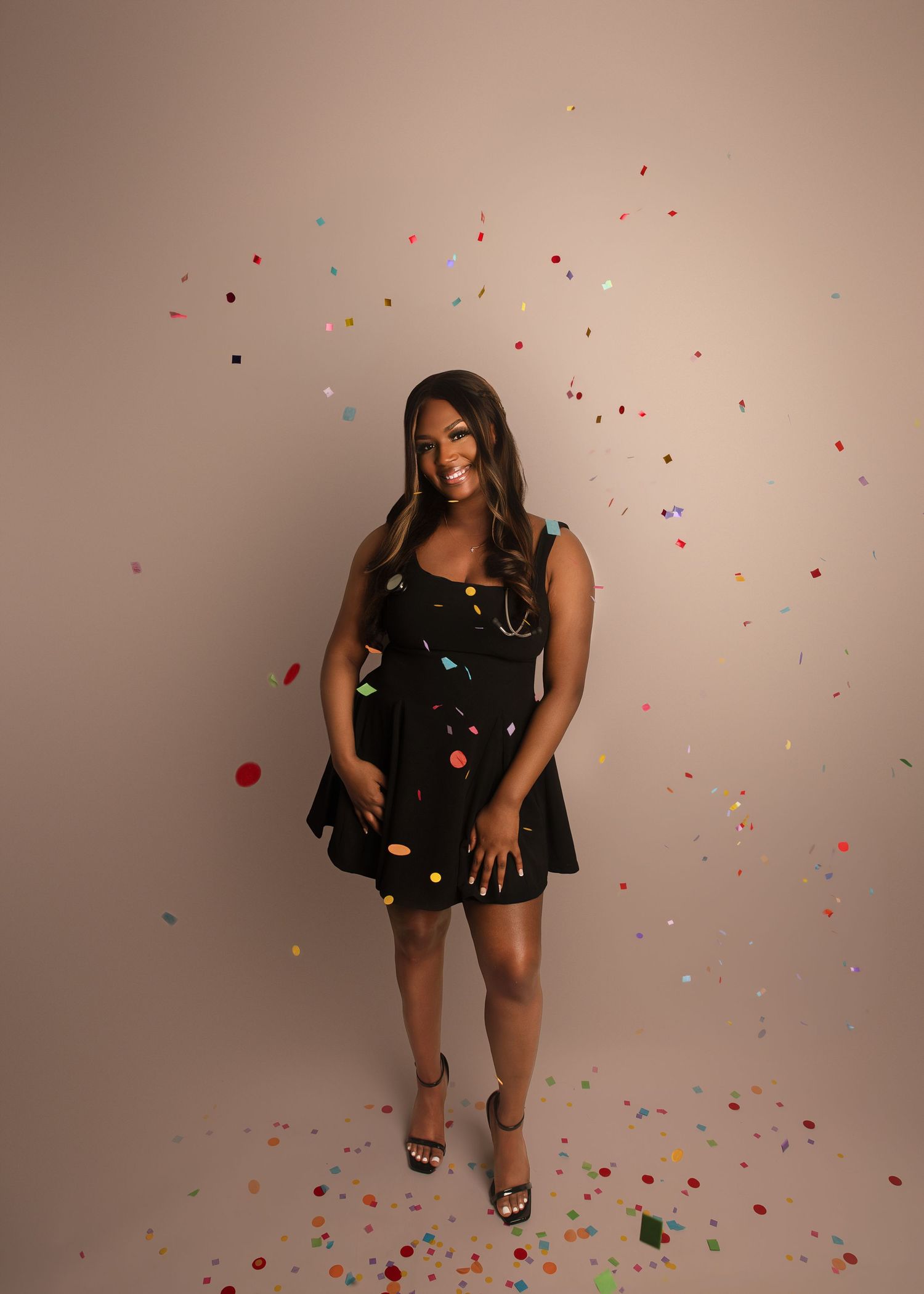 graduation session in-studio in Peoria, IL