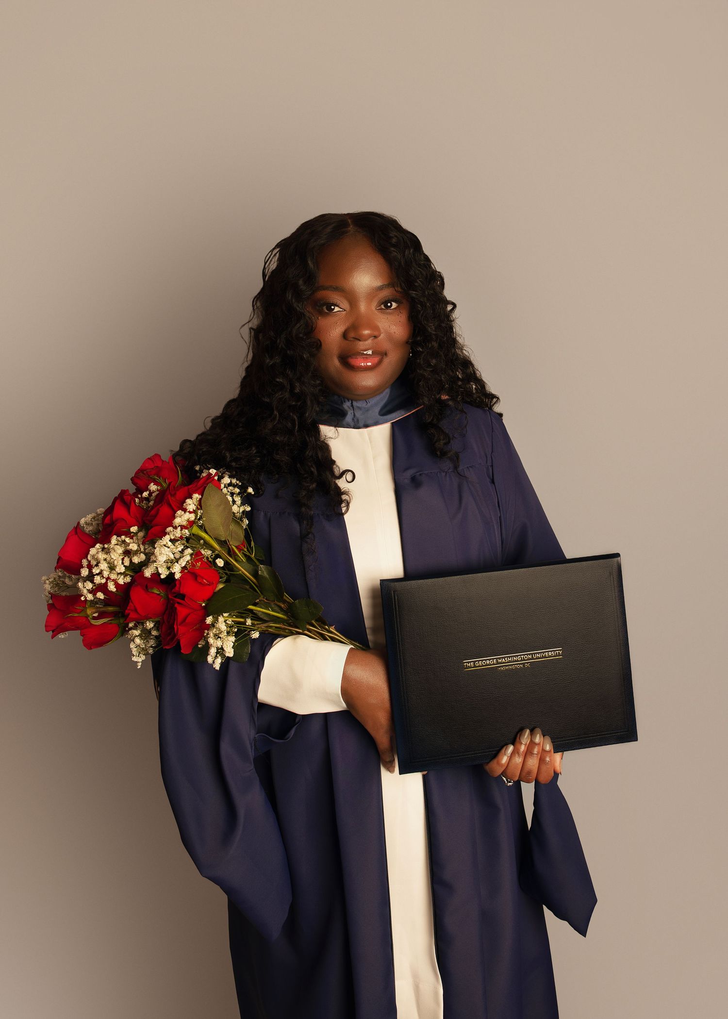 Graduation portrait session in-studio in Peoria, IL