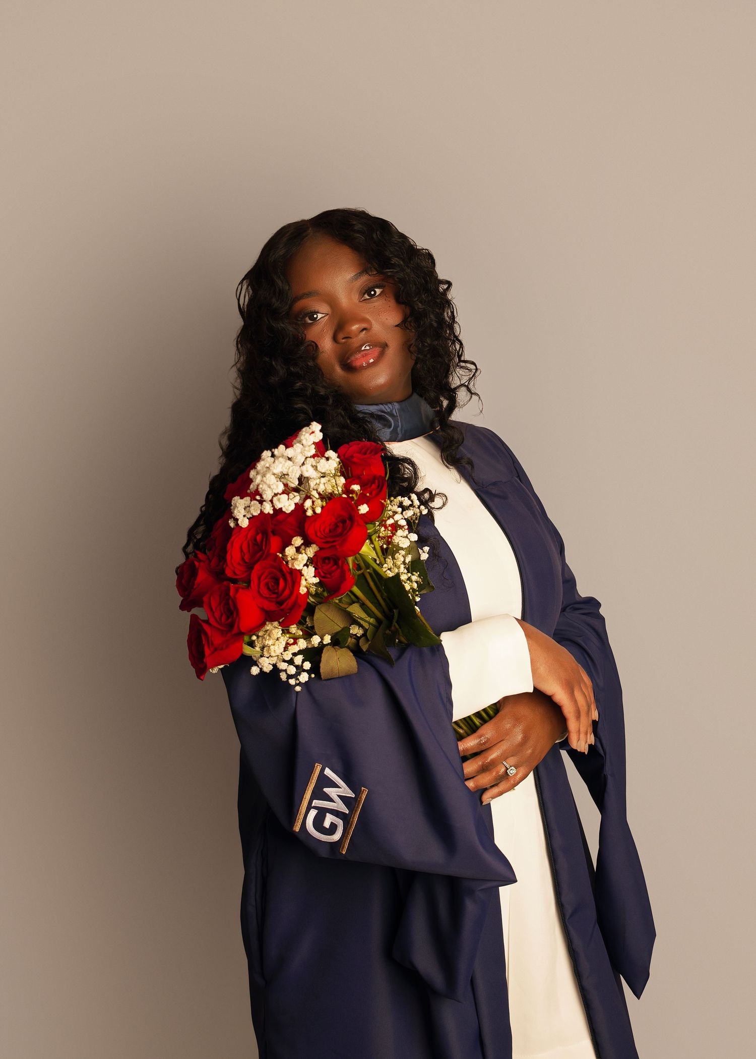 In-studio graduation session in Peoria, IL