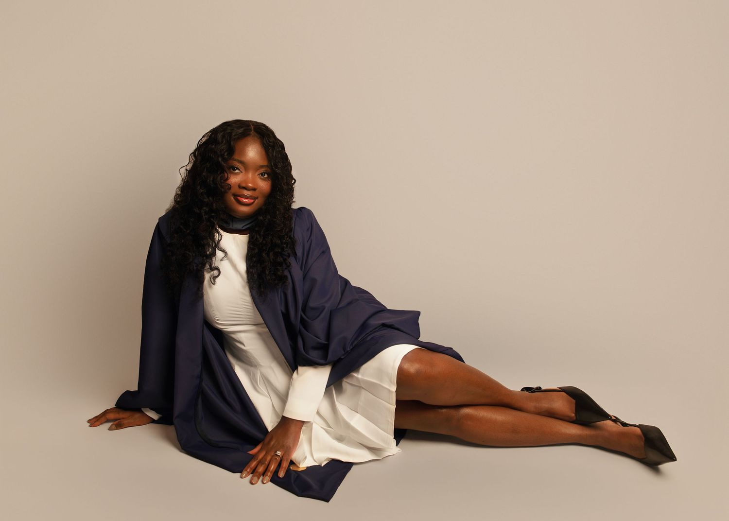 In-studio graduation session in Peoria, IL