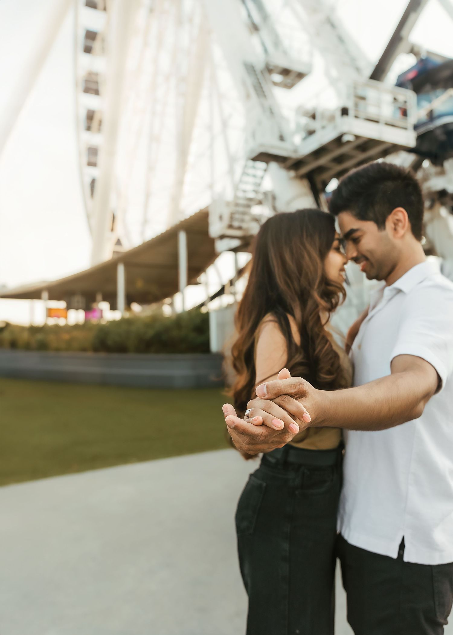 Couples photography at Navy Pier in Chicago