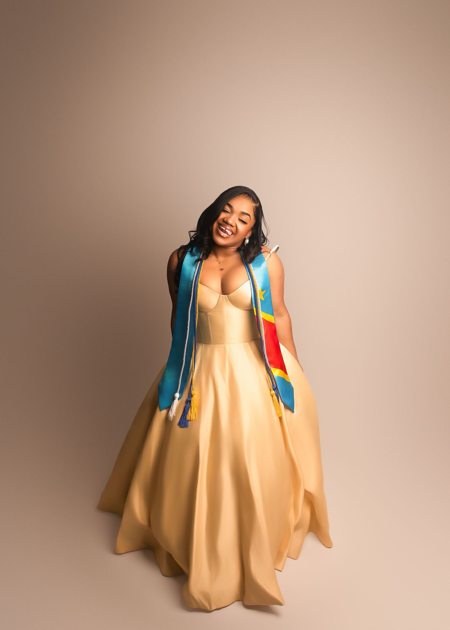 Graduation Portrait Session in-studio in Peoria, IL