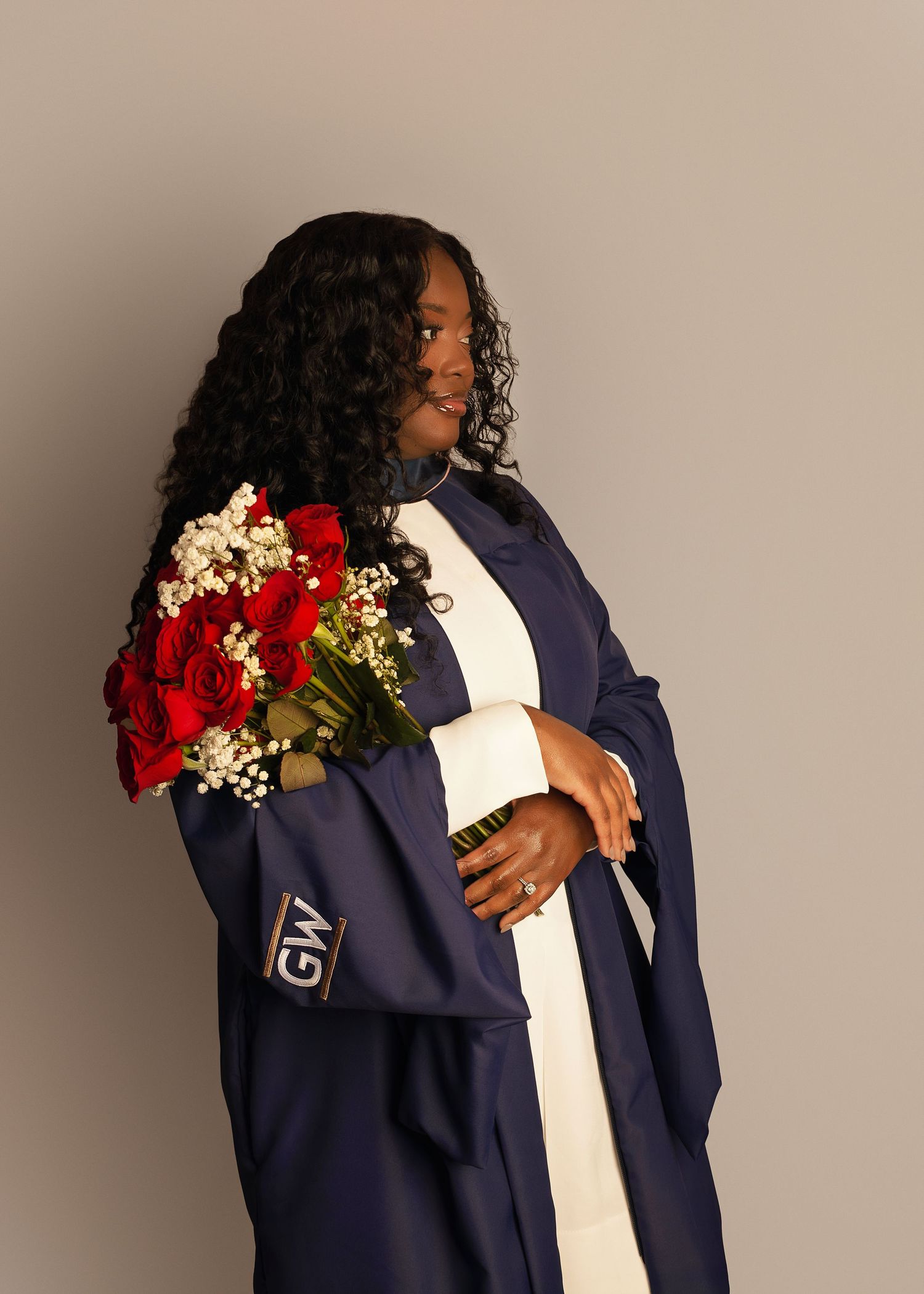 In-studio graduation session in Peoria, IL