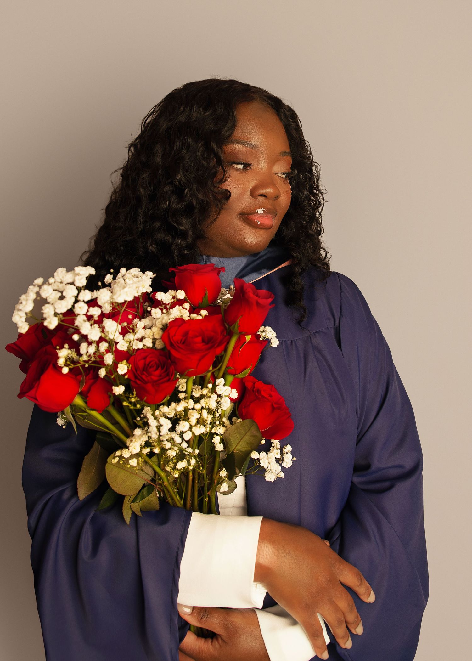 In-studio graduation session in Peoria, IL