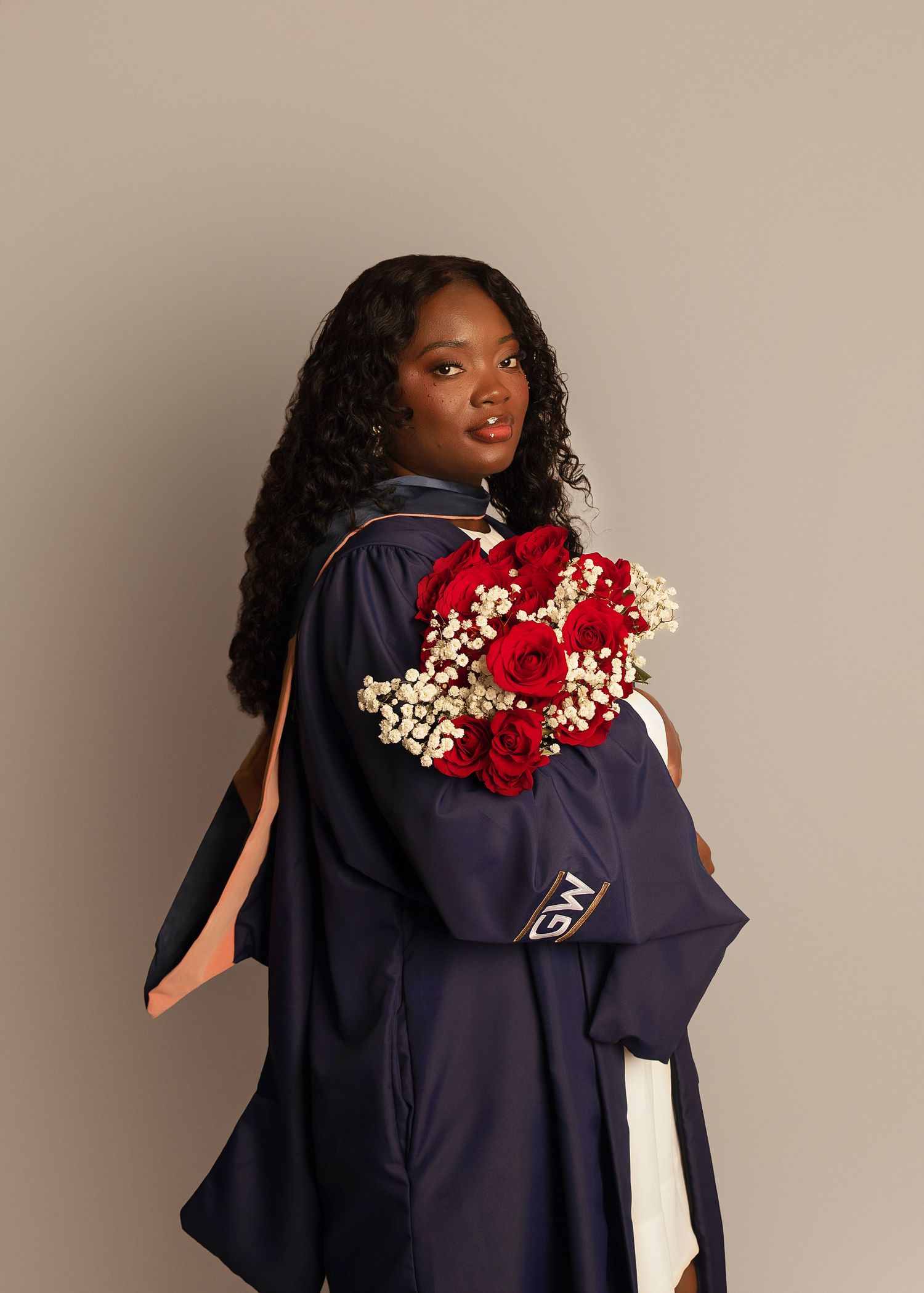 In-studio graduation session in Peoria, IL