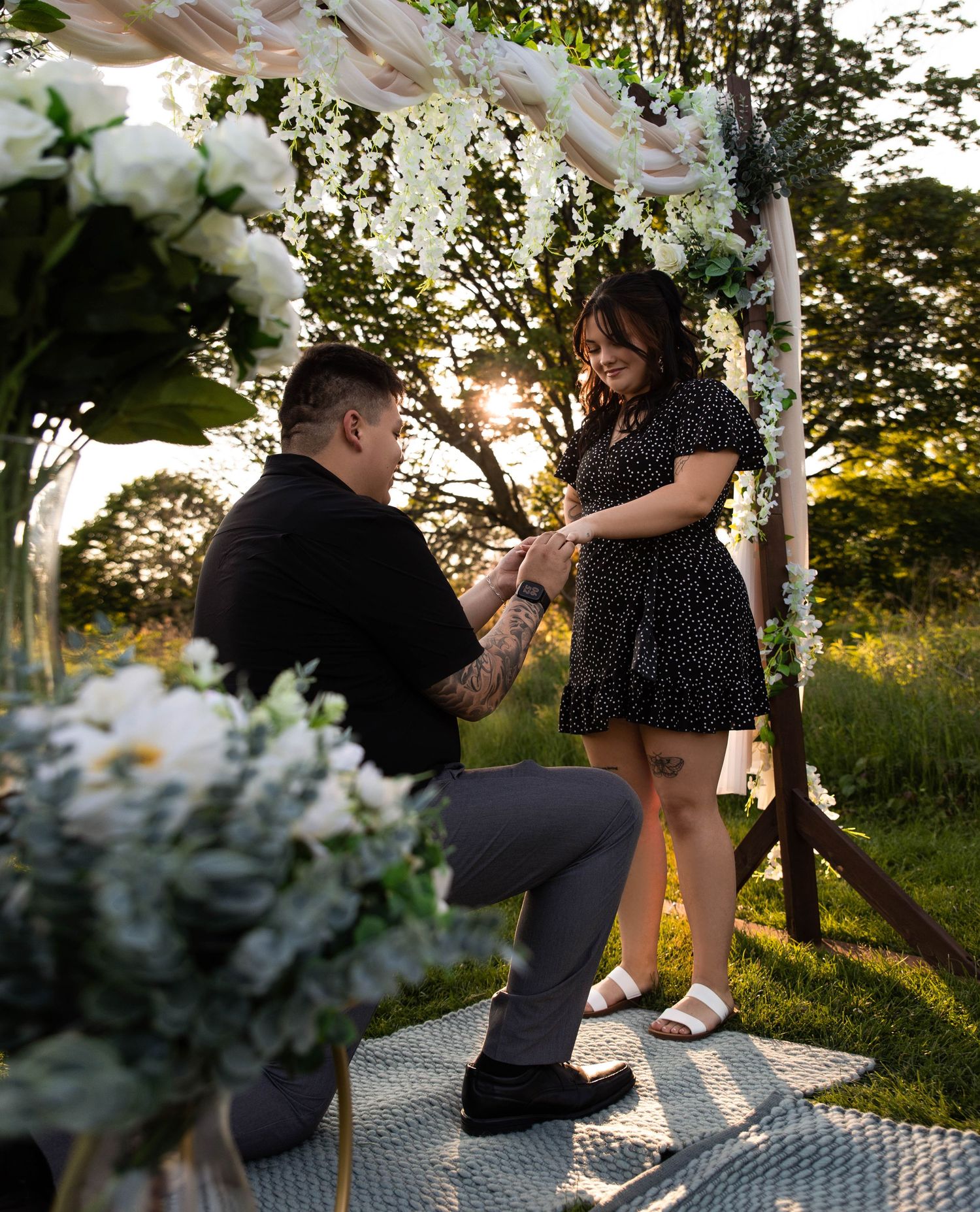 Proposal Session at Donovan Park in Peoria, IL
