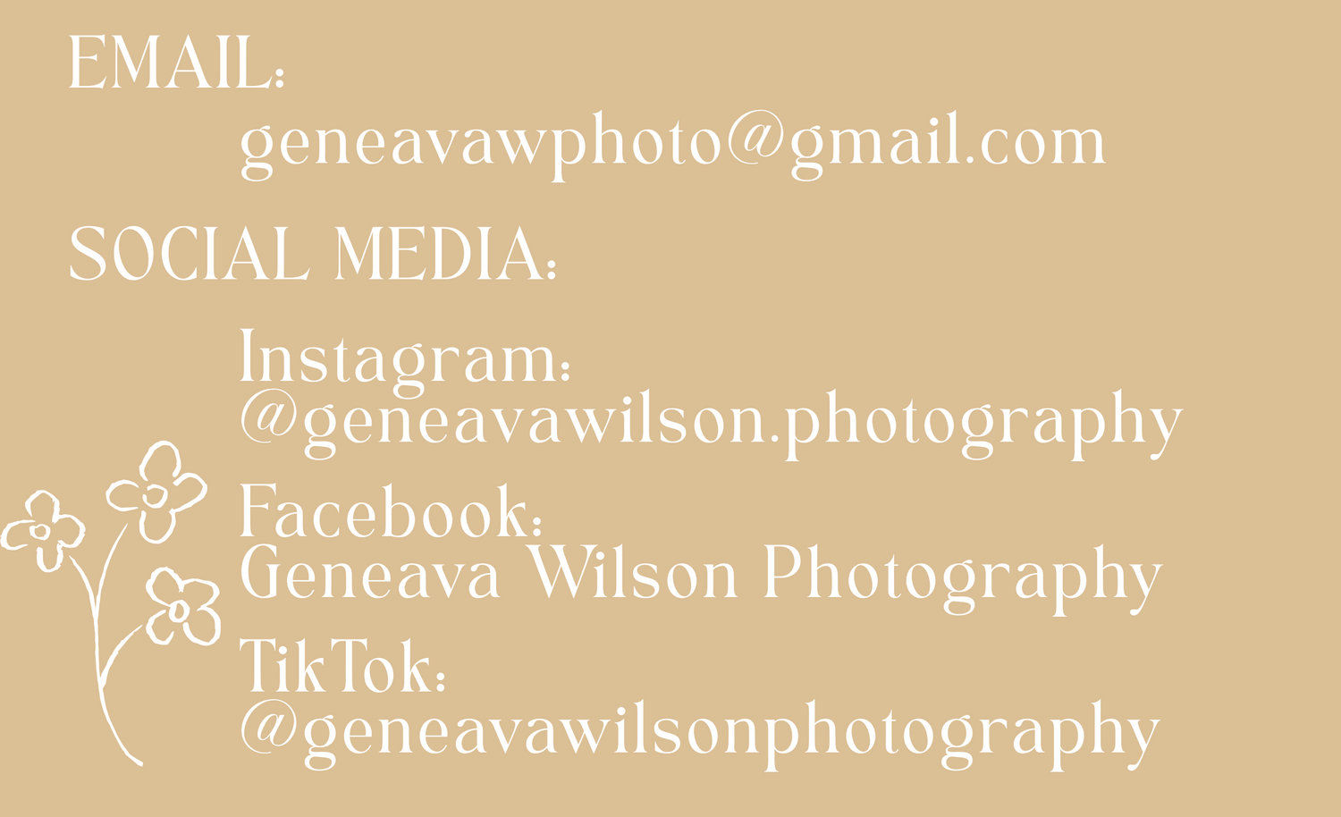 Social media geneavawilson.photography