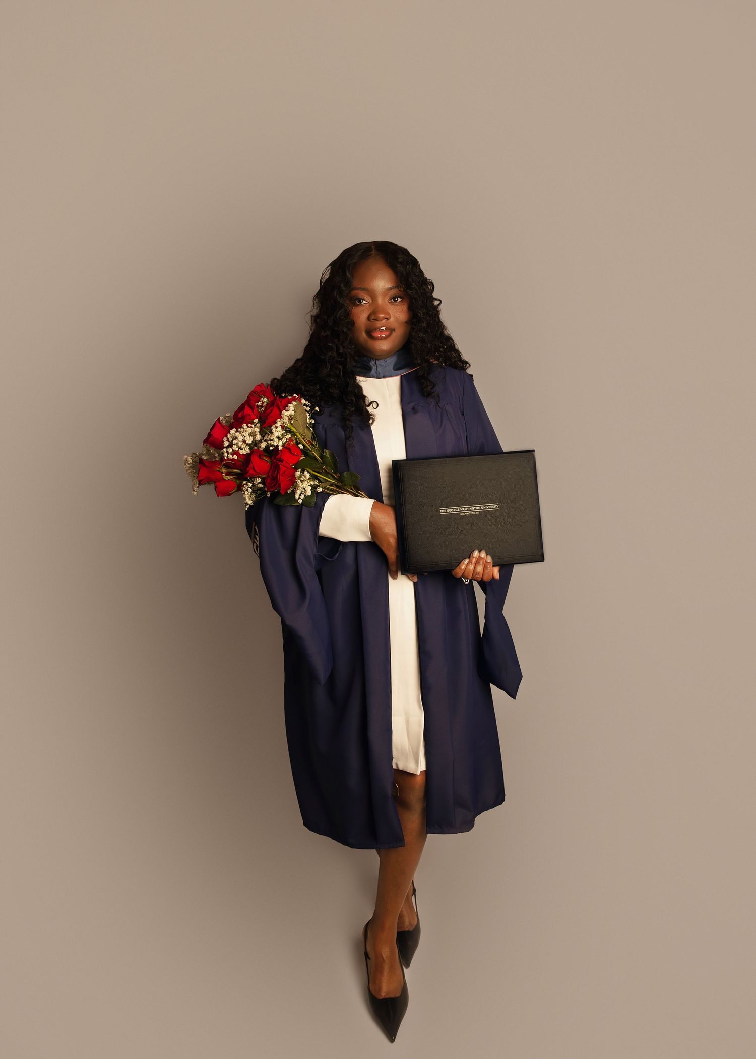 In-studio graduation session in Peoria, IL
