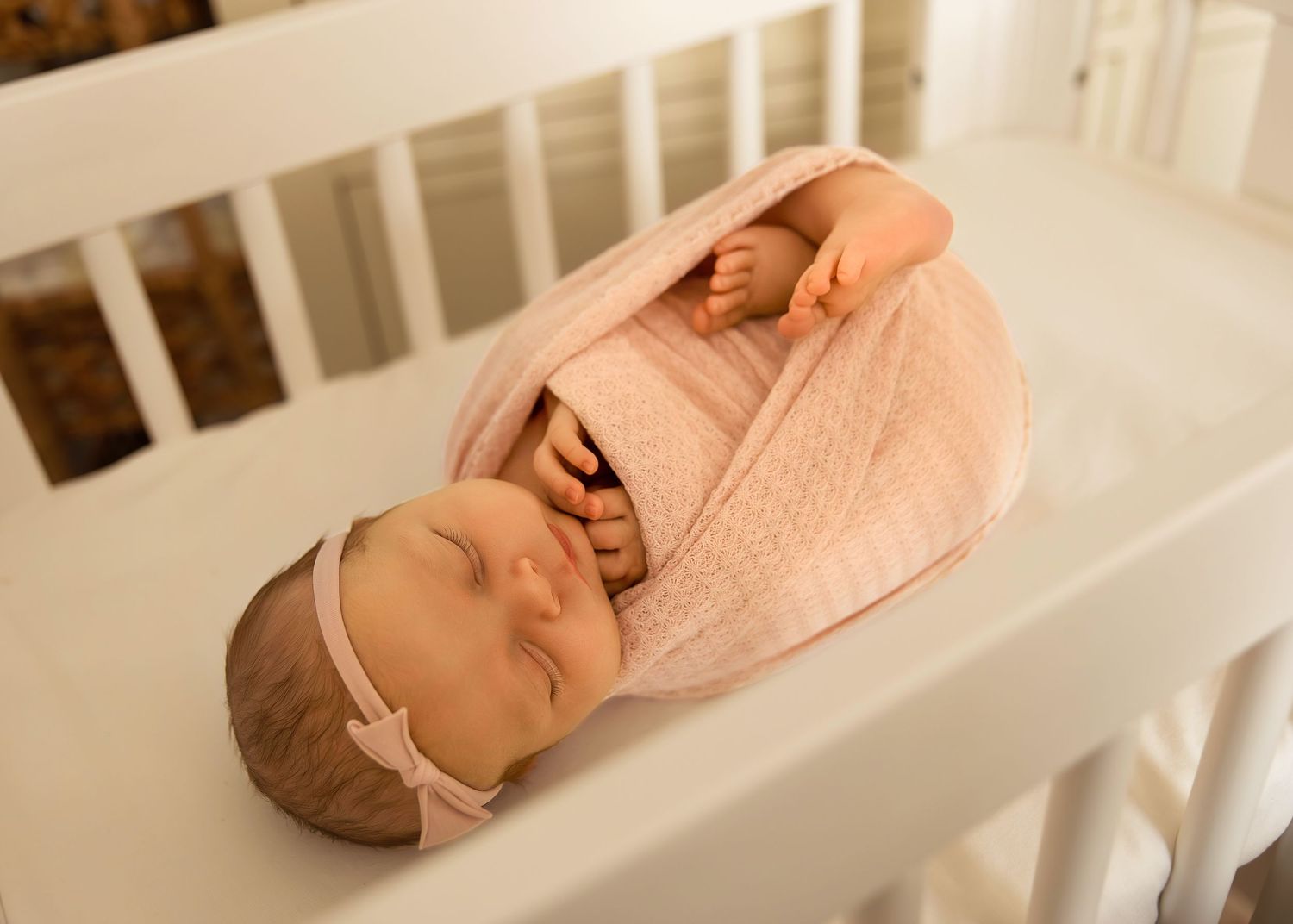 In-home lifestyle newborn session in Chicago