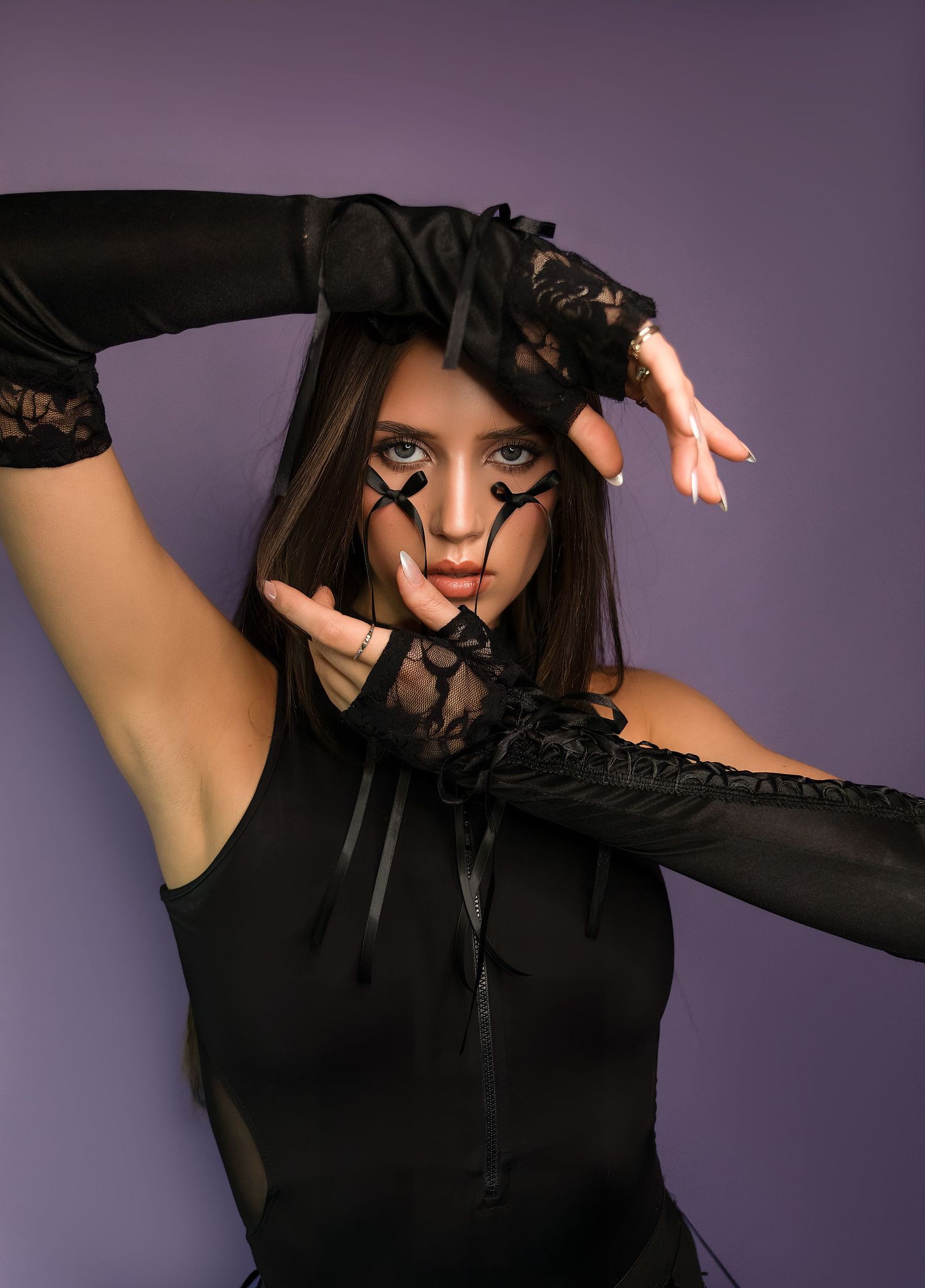 Creative portrait session in-studio in Peoria, IL
