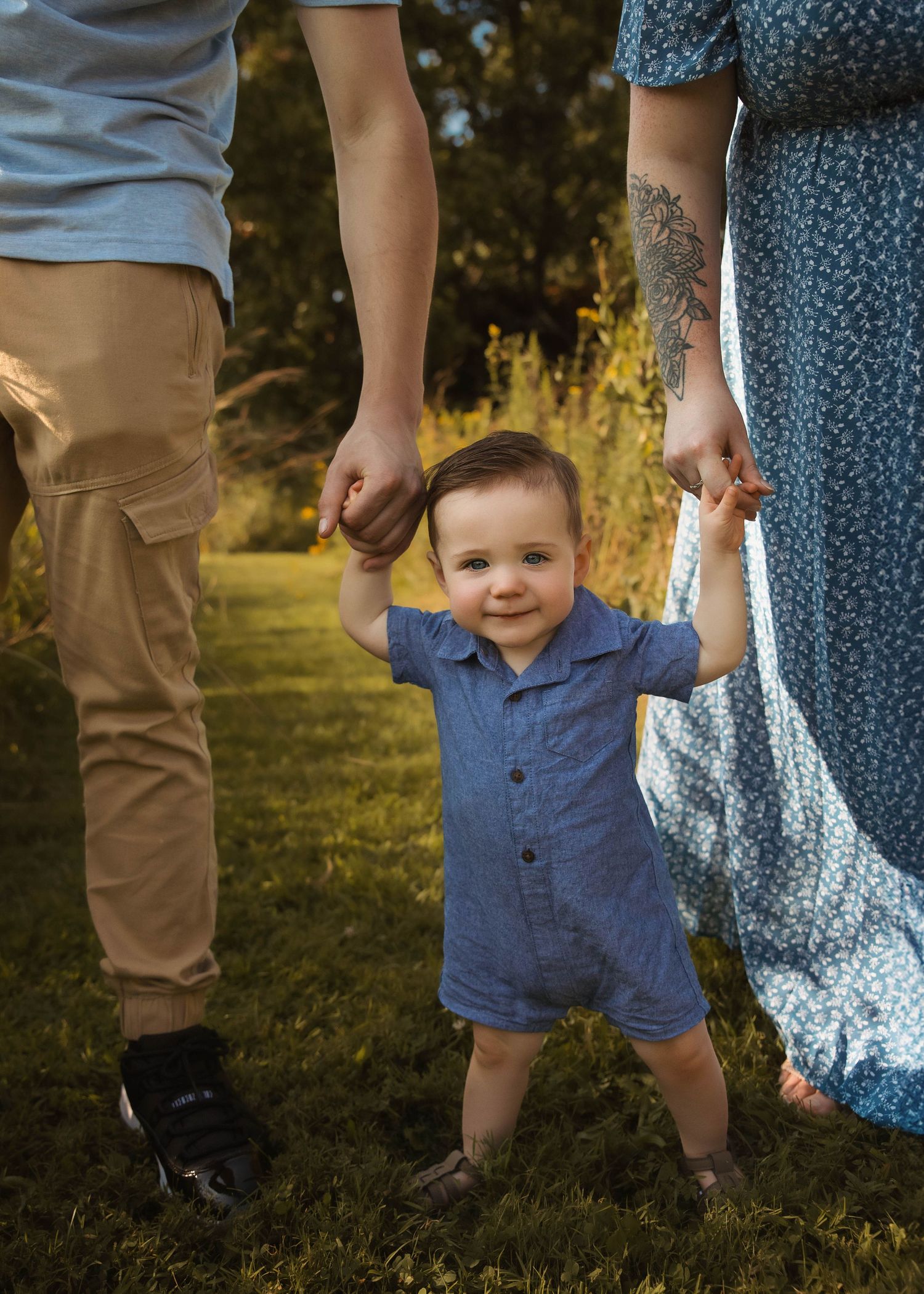 Central Illinois family photographer documenting connection and love with little boy