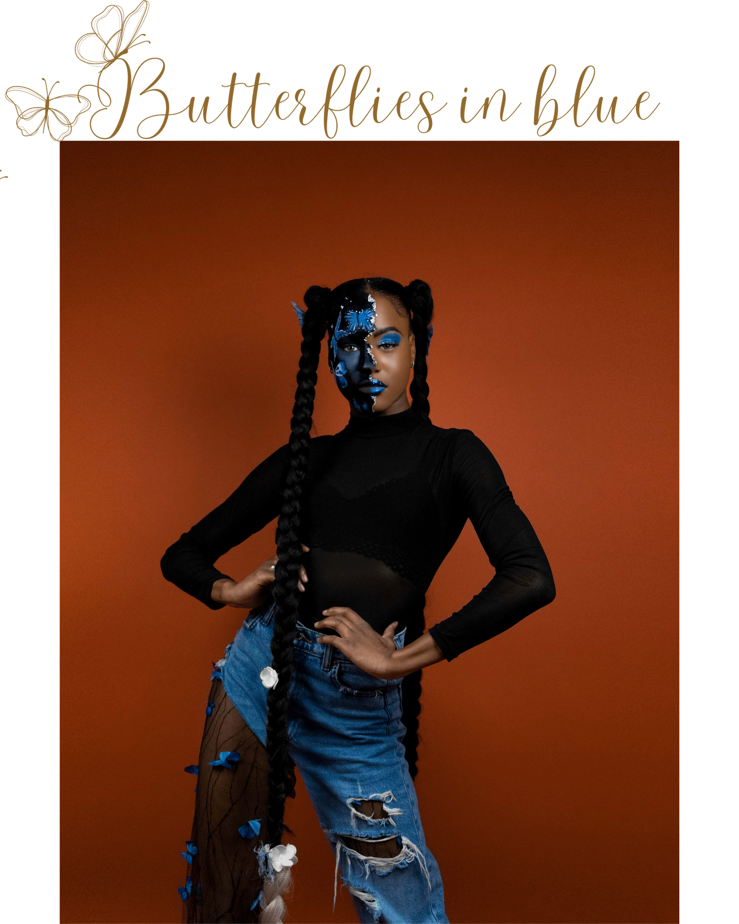 Butterflies in Blue